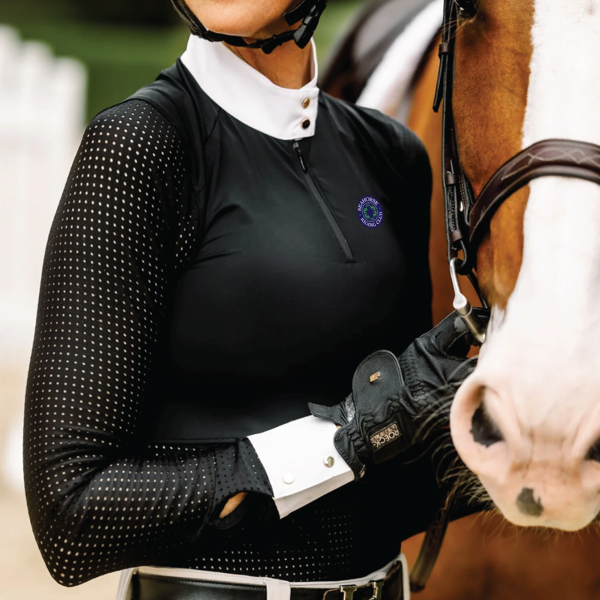 Seahorse Riding Club Women's Euphoric Equestrian Kloud Long Sleeve Competition Top