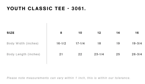 Chestnut Hill Youth Ascolour Classic Tee