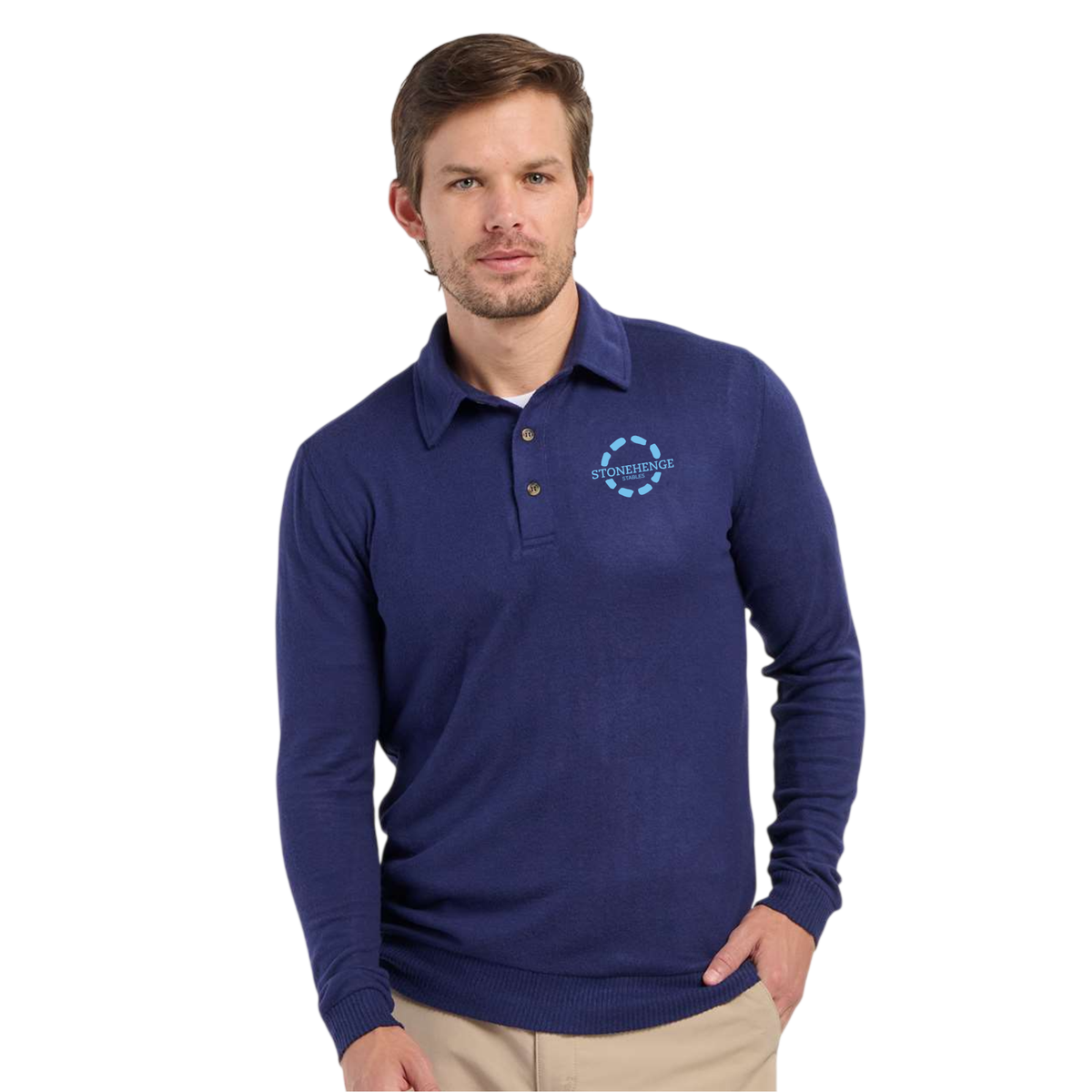 Stonehenge Stables Men's Boxercraft Cuddle Sweater Polo