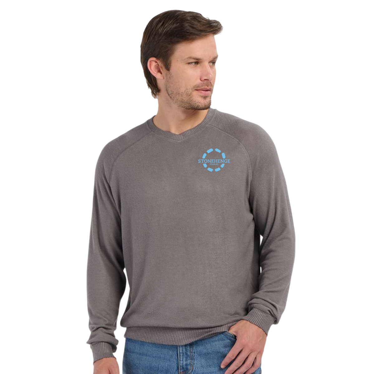 Stonehenge Stables Men's Boxercraft Cuddle Cross-Neck Sweater
