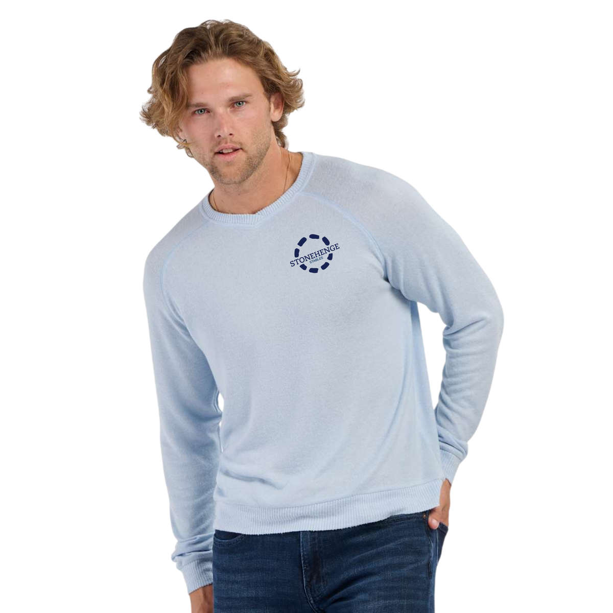 Stonehenge Stables Men's Boxercraft Cuddle Cross-Neck Sweater