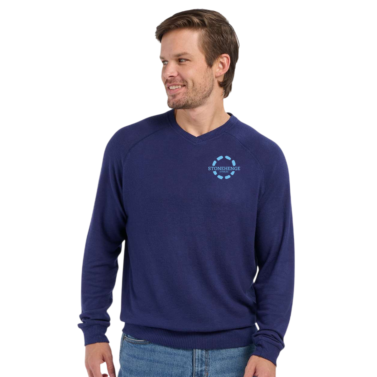 Stonehenge Stables Men's Boxercraft Cuddle Cross-Neck Sweater