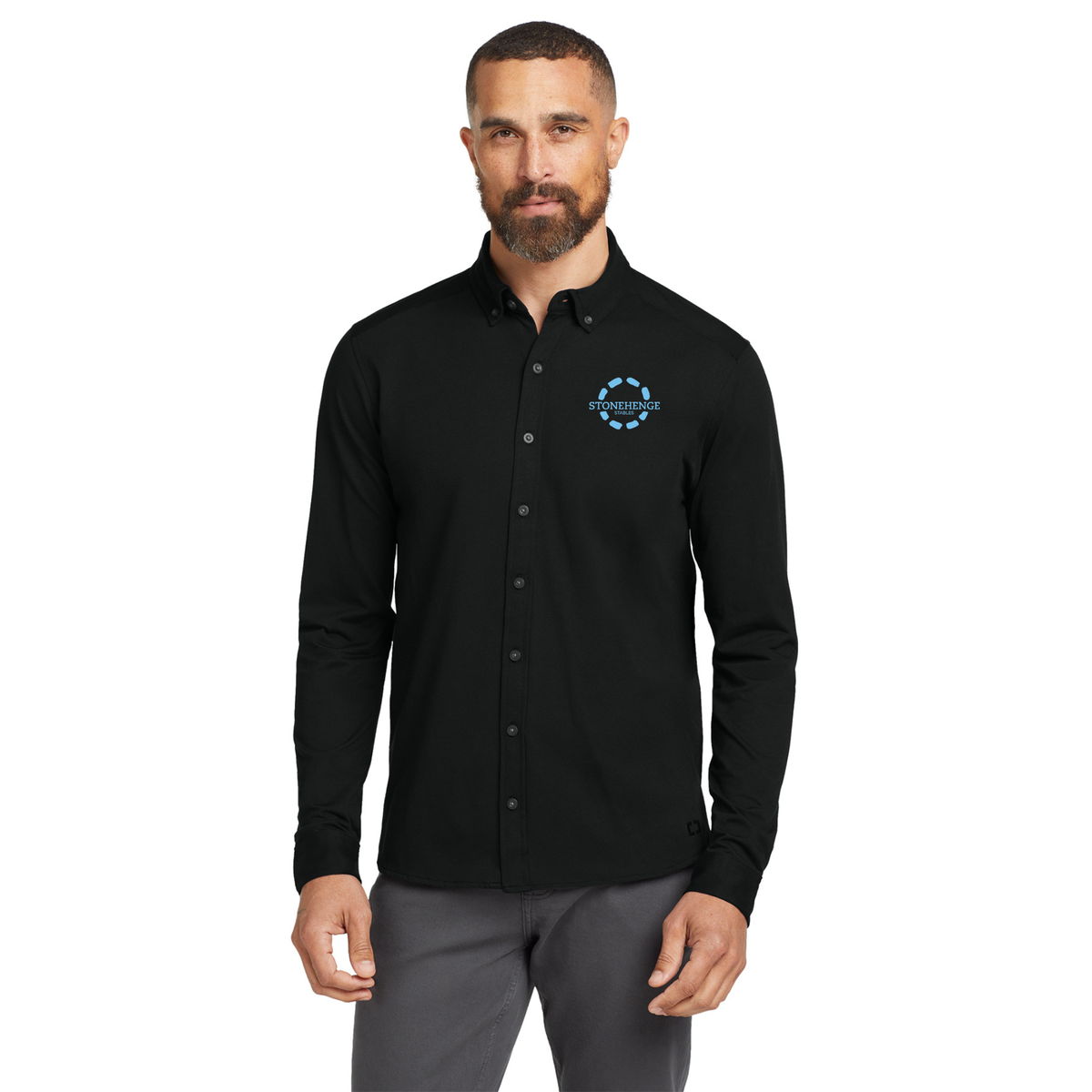 Stonehenge Stables Men's OGIO Code Stretch Long Sleeve Button-Up