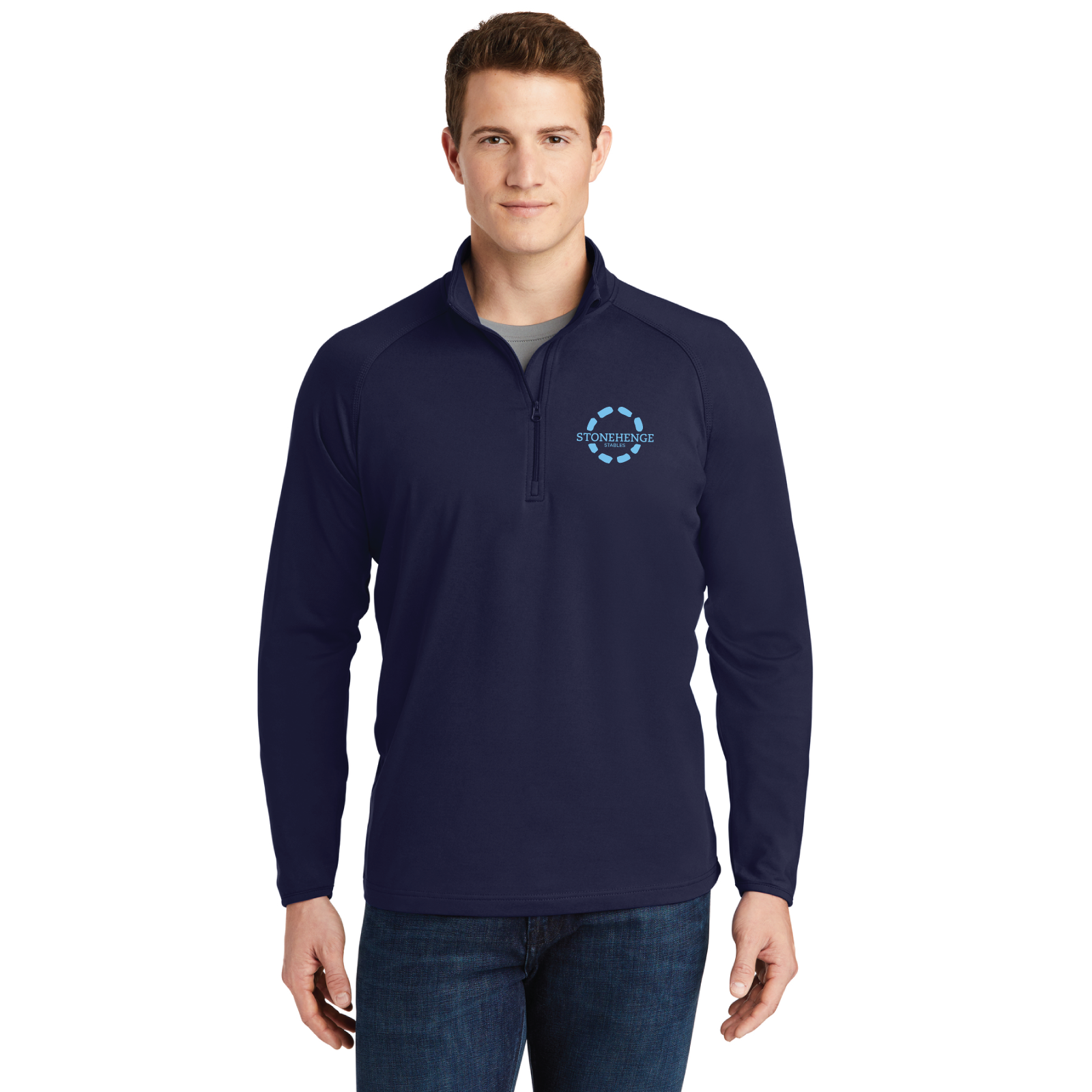 Stonehenge Stables Men's Sport-Tek Sport-Wick Stretch 1/4 Zip Pullover