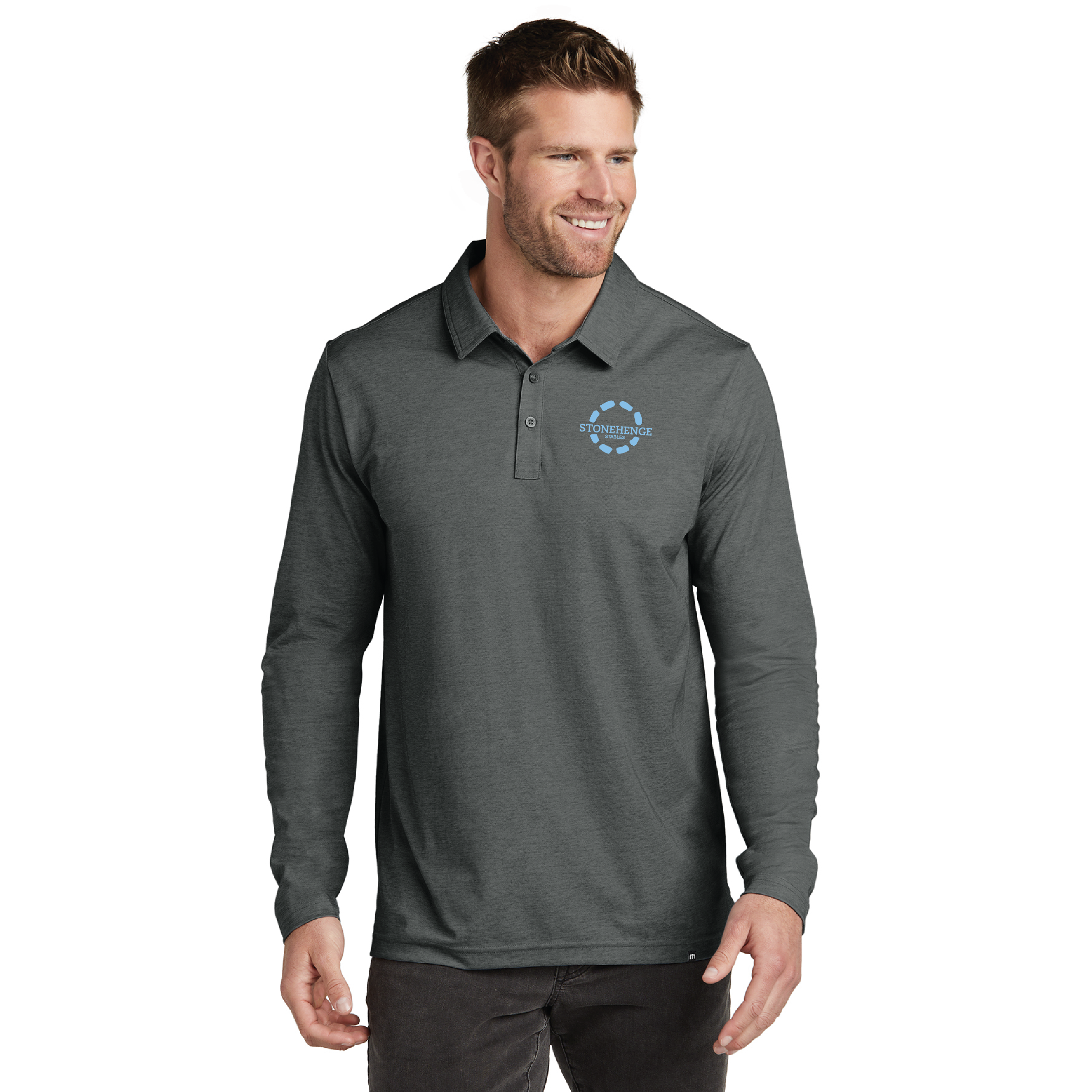Stonehenge Stables TravisMathew Oceanside Long Sleeve Polo