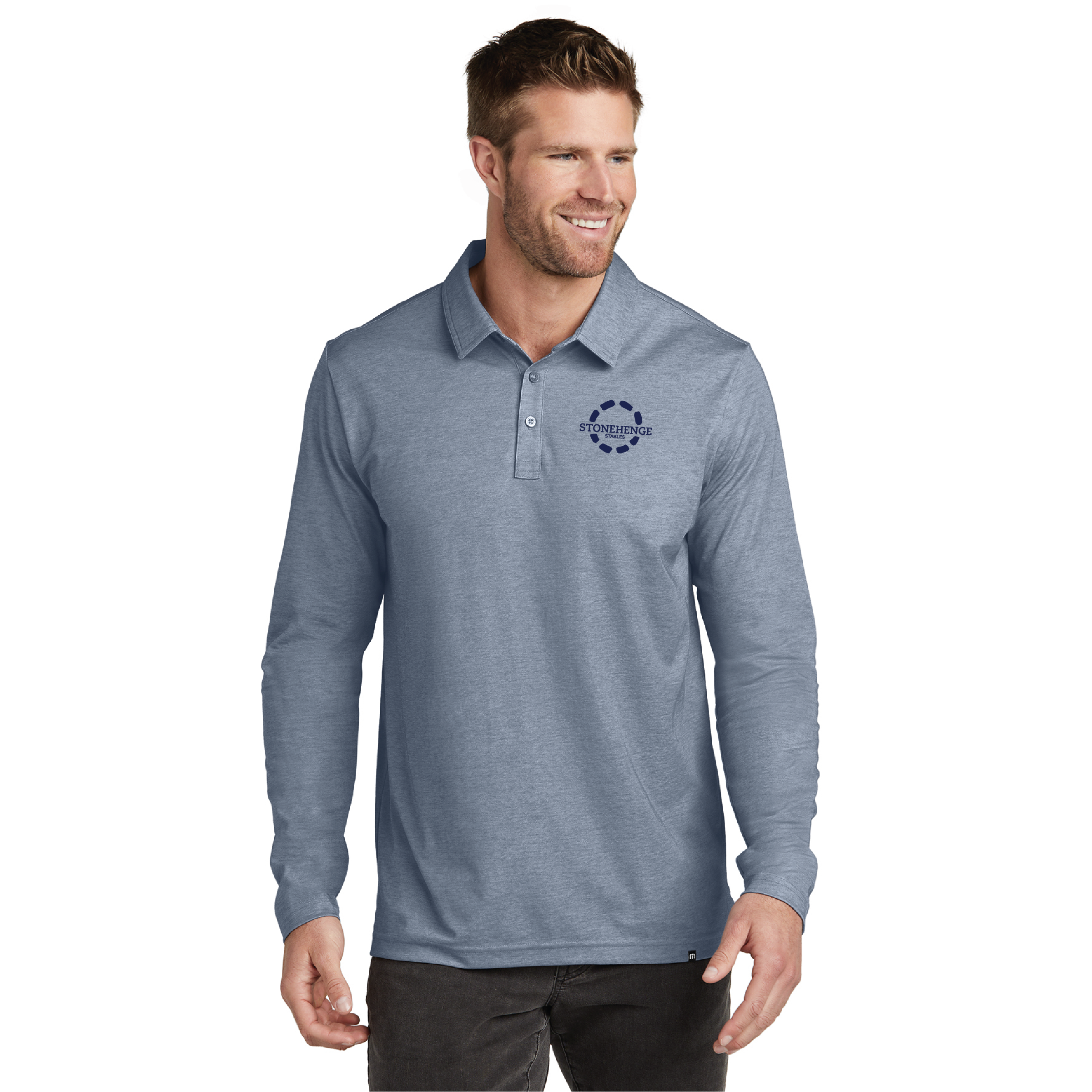 Stonehenge Stables TravisMathew Oceanside Long Sleeve Polo