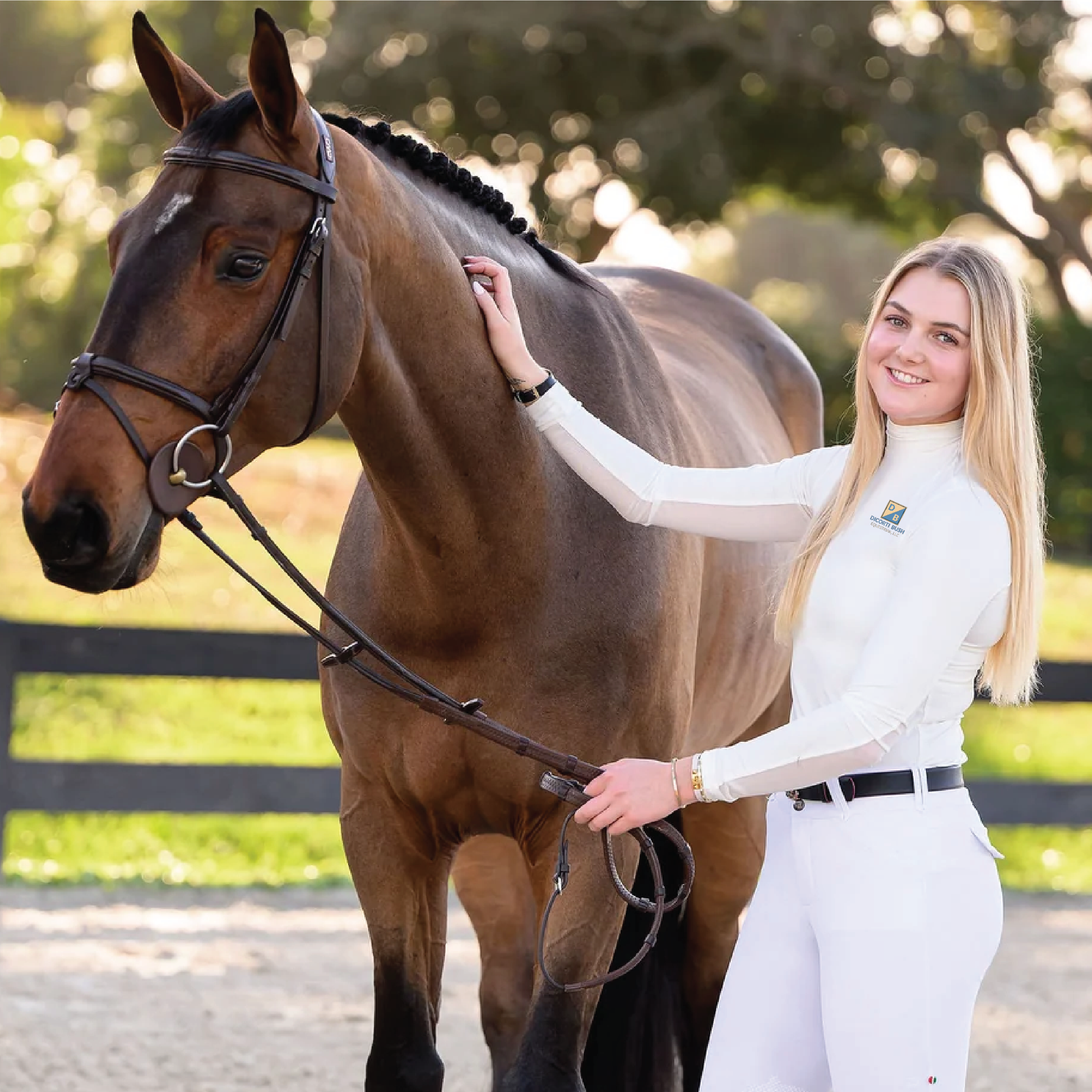 DiCorti Bush Women's Euphoric Equestrian Aspen Turtleneck