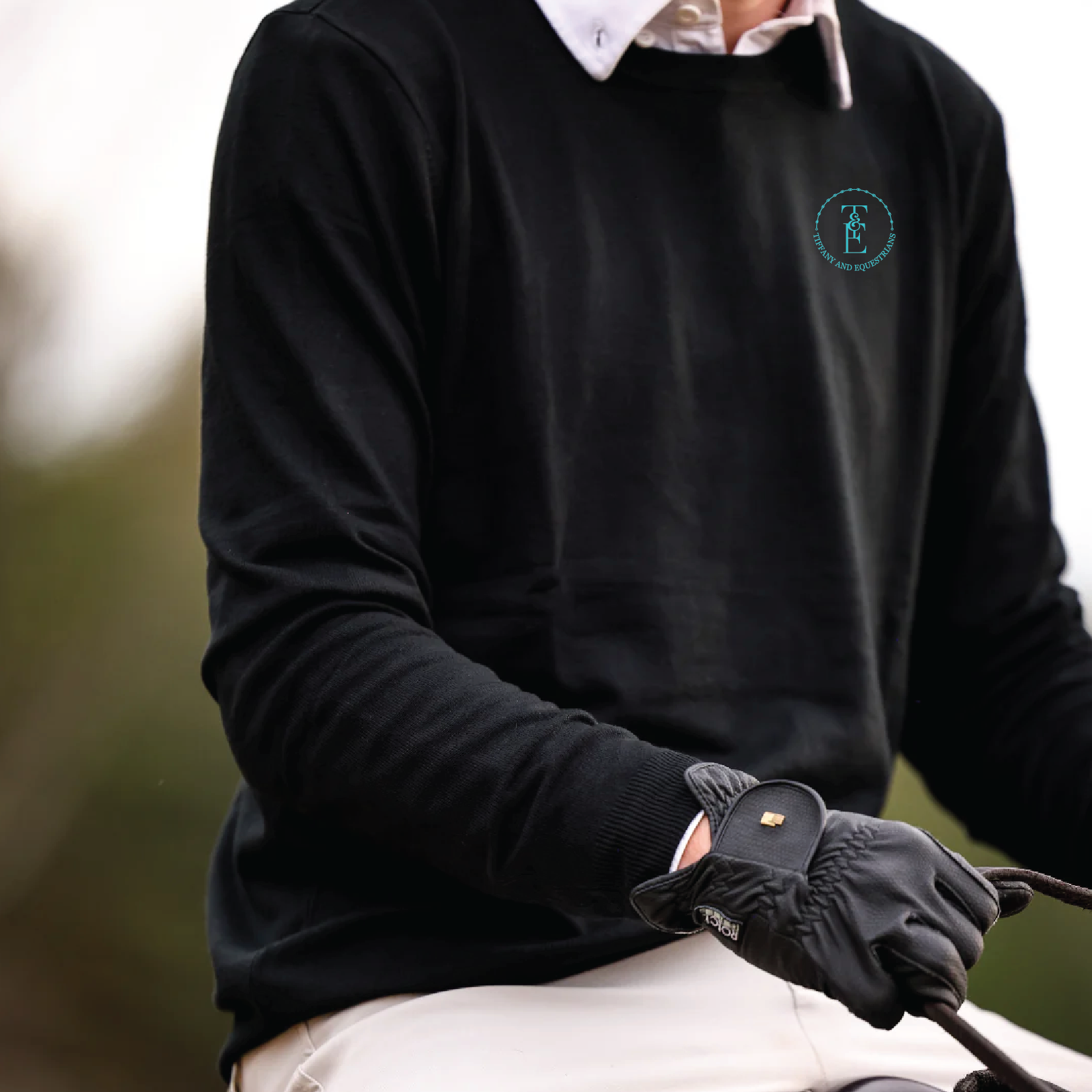 Tiffany and Equestrians Men's TKEQ Essential Boyfriend Sweater