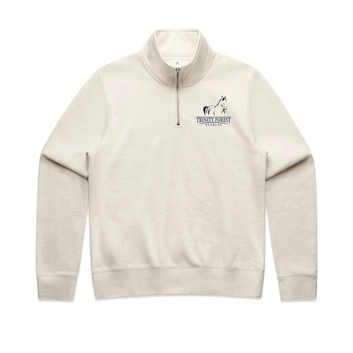 Trinity Forest Stables Women's AS Colour Stencil Half Zip Crew