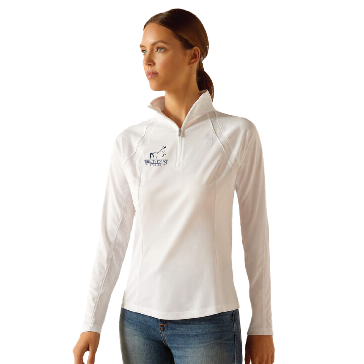 Trinity Forest Stables Women's Ariat Sunstopper 1/4 Zip Baselayer