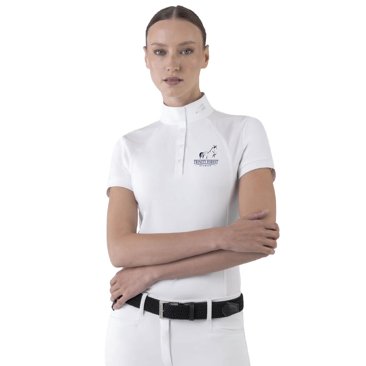 Trinity Forest Stables Women's Equiline Geak Short Sleeve Show Shirt