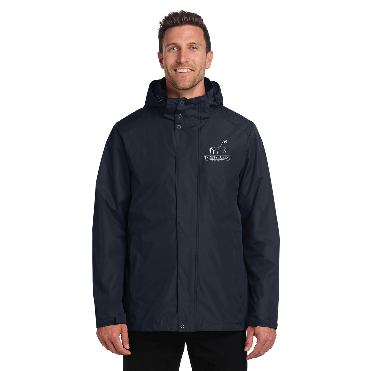 Trinity Forest Stables Men's Port Authority All-Weather 3-in-1 Jacket