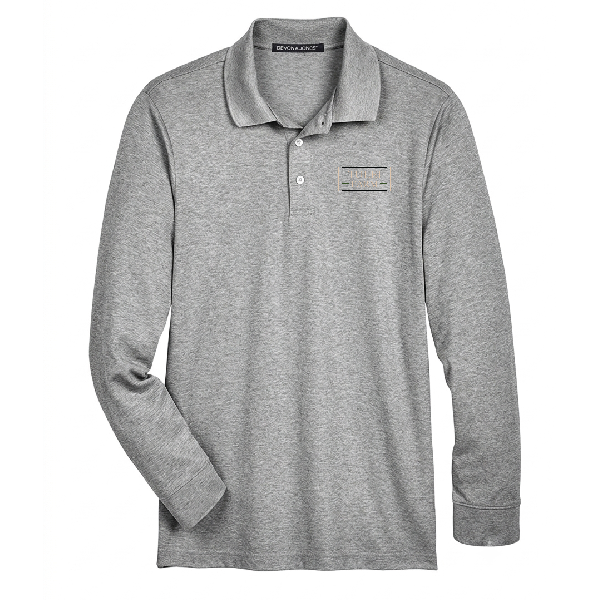 Tulei Farm Men's Devon & Jones Long Sleeve Performance Polo