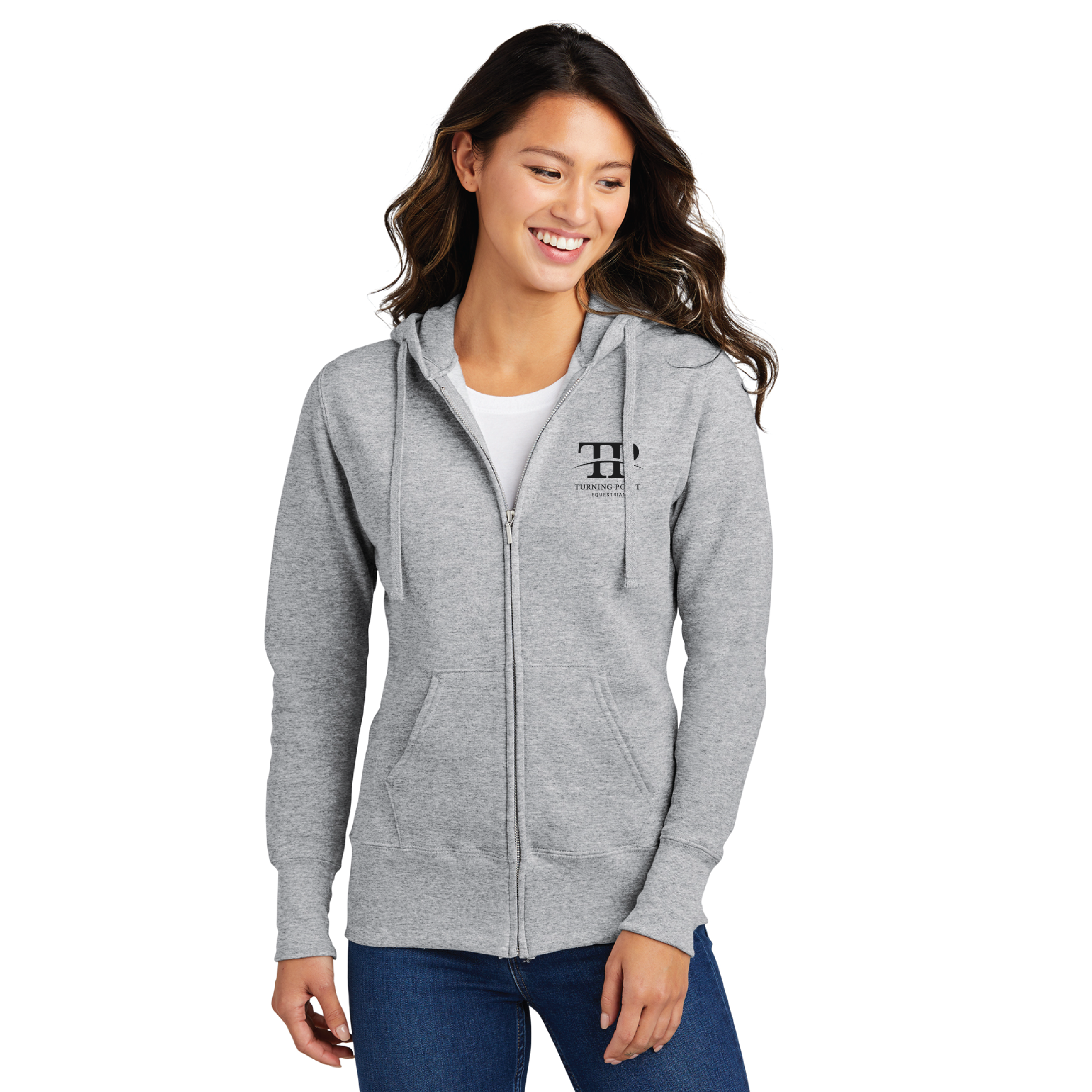 Turning Point Equestrian Women's Port & Company Core Fleece Full-Zip Hoodie