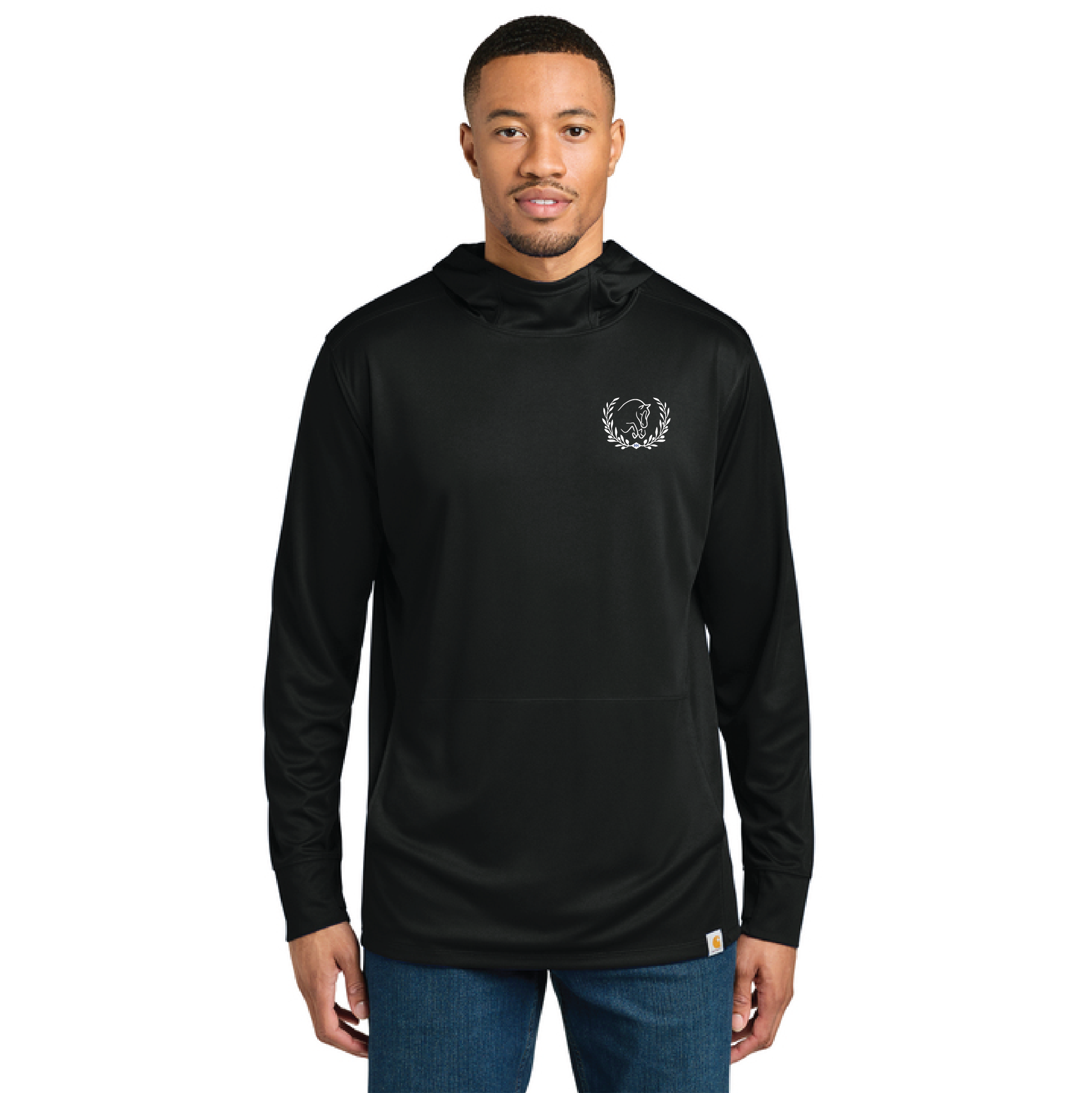 Under Contract Men's Carhartt Force Sun Defender Long Sleeve Hooded T-Shirt