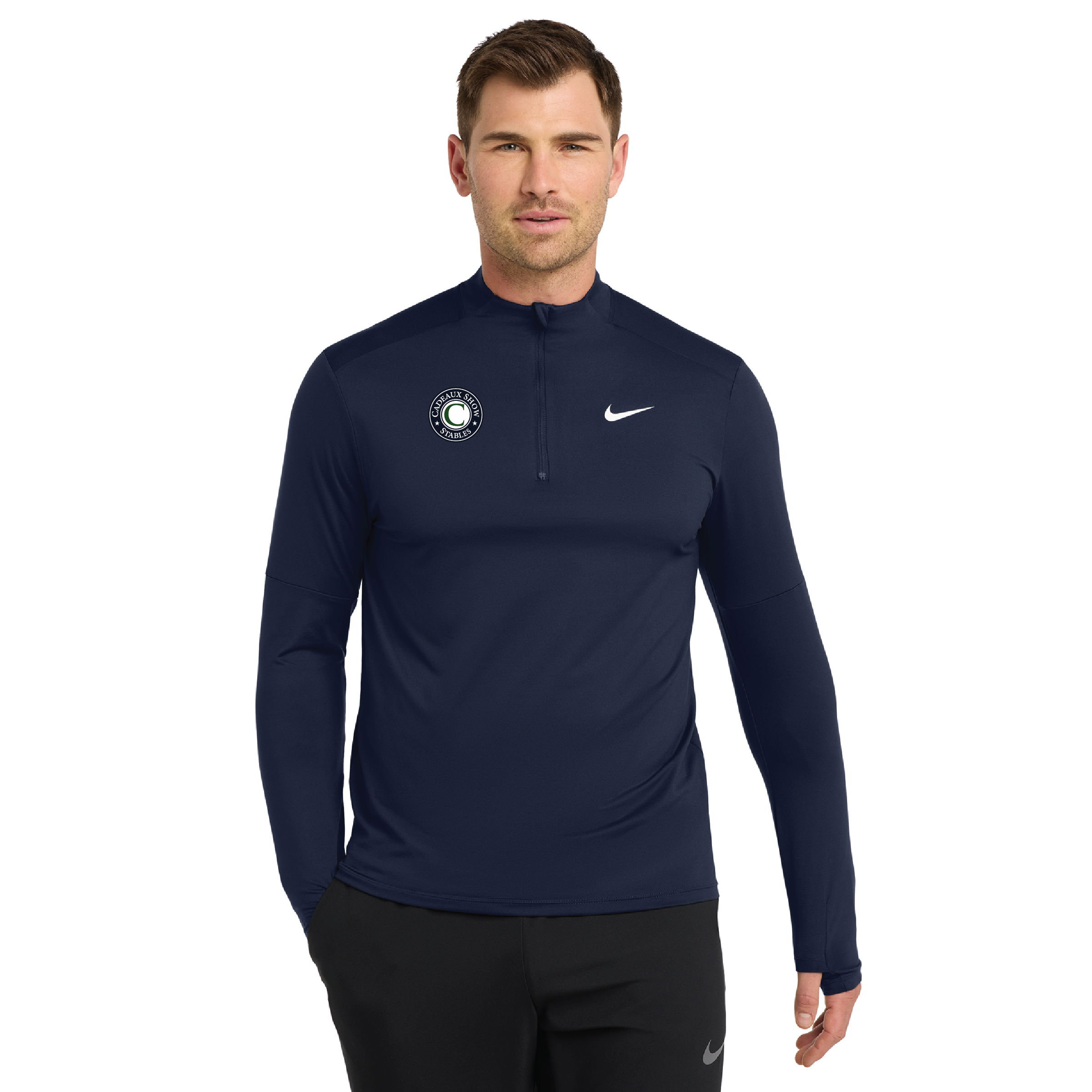 Cadeaux Show Stables Men's Nike Dri-Fit Element 1/2-Zip Cover-Up