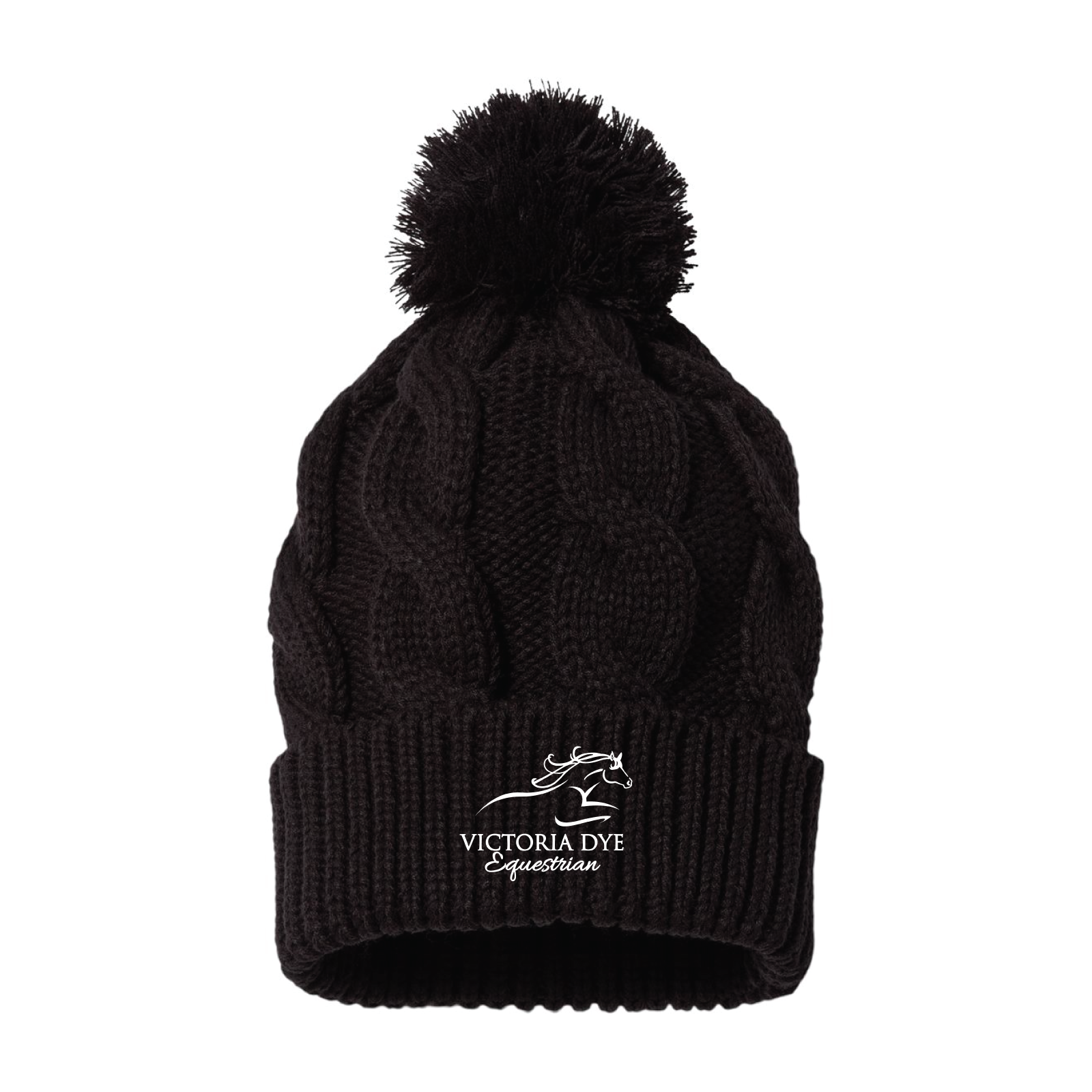Victoria Dye Equestrian Chunk Twist Cuffed Beanie