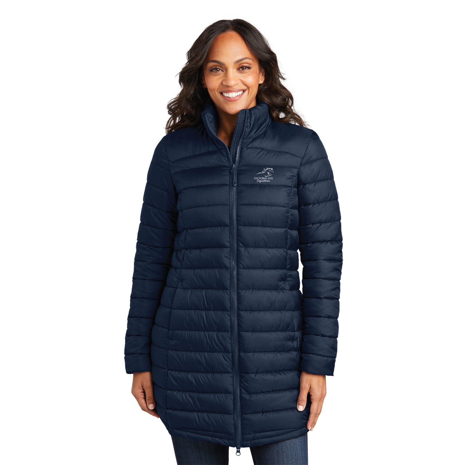 Victoria Dye Equestrian Women's Port Authority Horizon Puffy Long Jacket