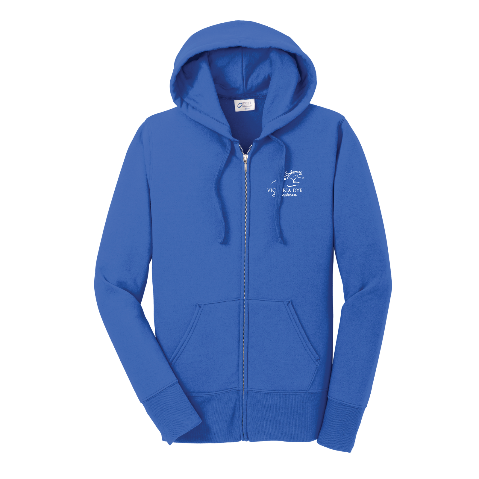 Victoria Dye Equestrian Women's Port & Co. Core Fleece Full-Zip Hoodie