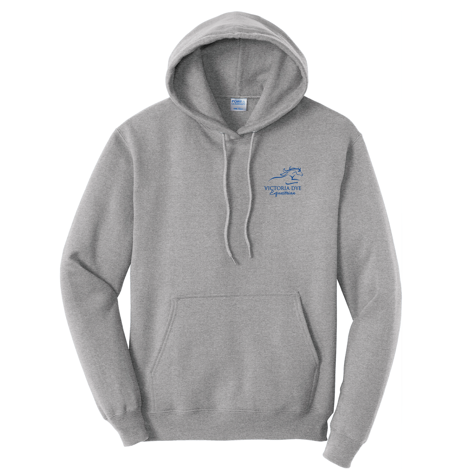 Victoria Dye Equestrian Men's Port & Company Core Fleece Pullover Hooded Sweatshirt
