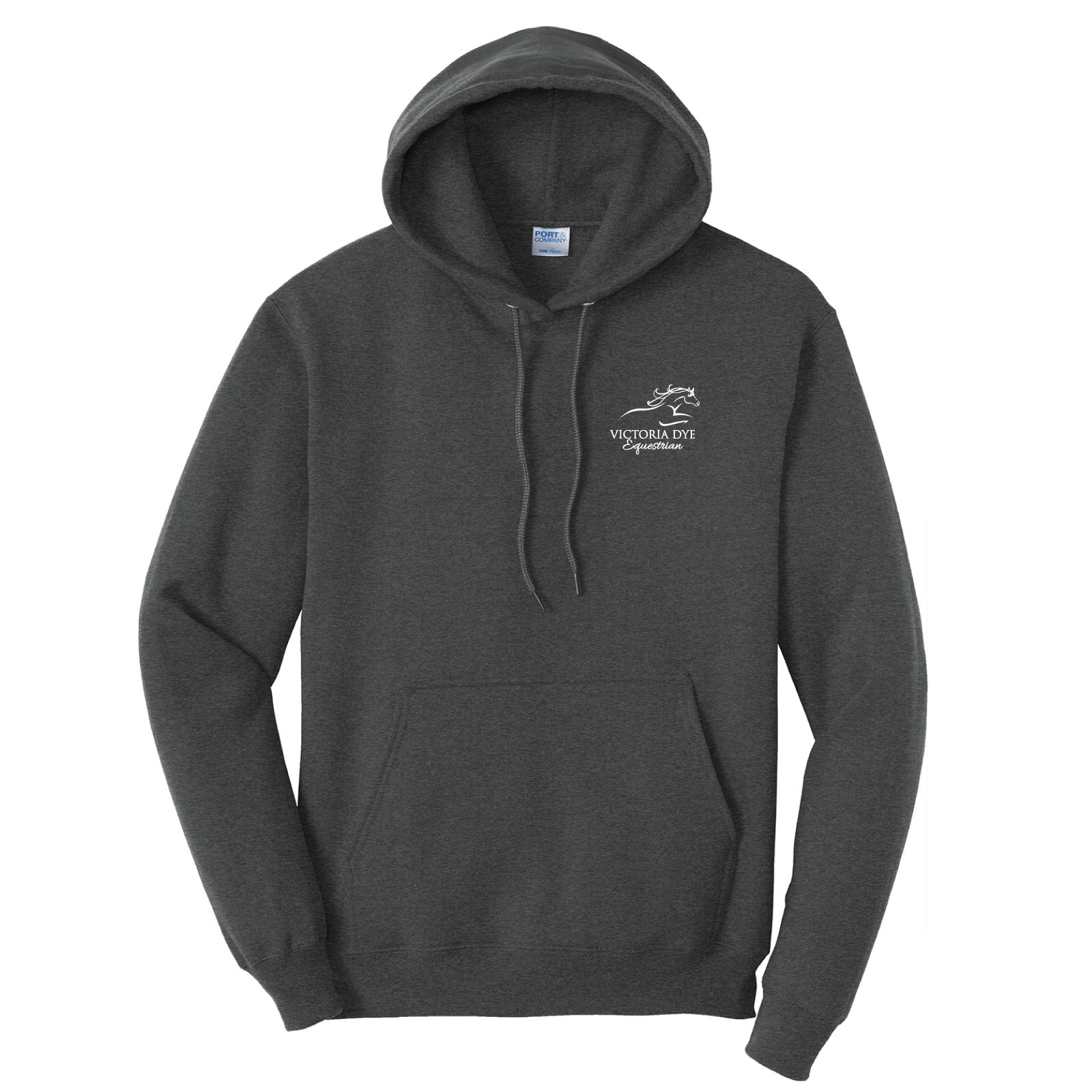 Victoria Dye Equestrian Men's Port & Company Core Fleece Pullover Hooded Sweatshirt