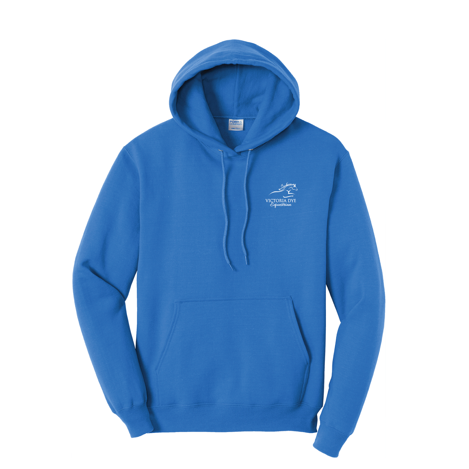 Victoria Dye Equestrian Men's Port & Company Core Fleece Pullover Hooded Sweatshirt