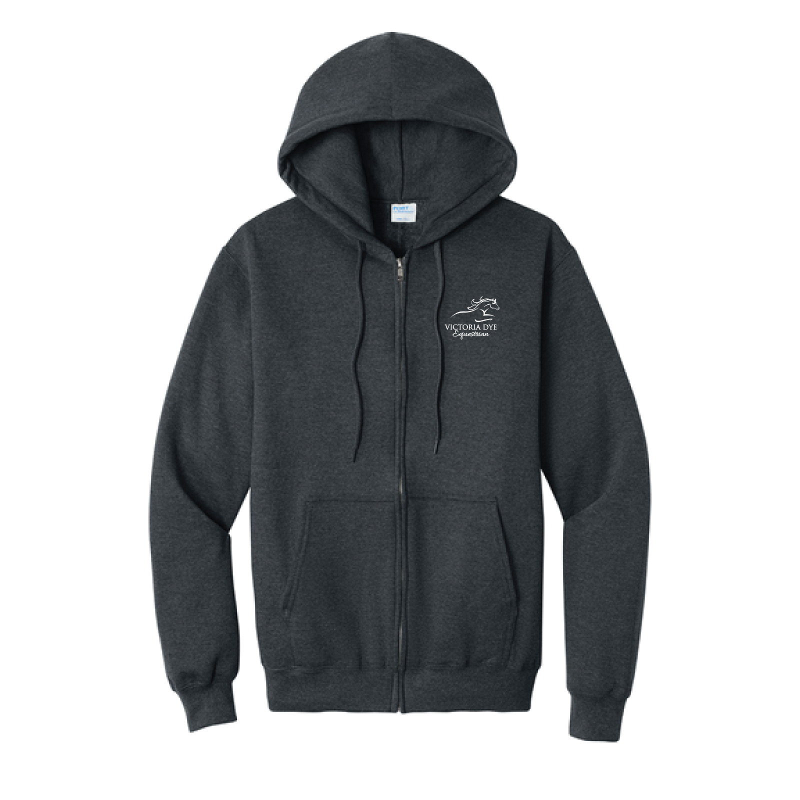 Victoria Dye Equestrian Men's Port & Co. Core Fleece Full-Zip Hoodie