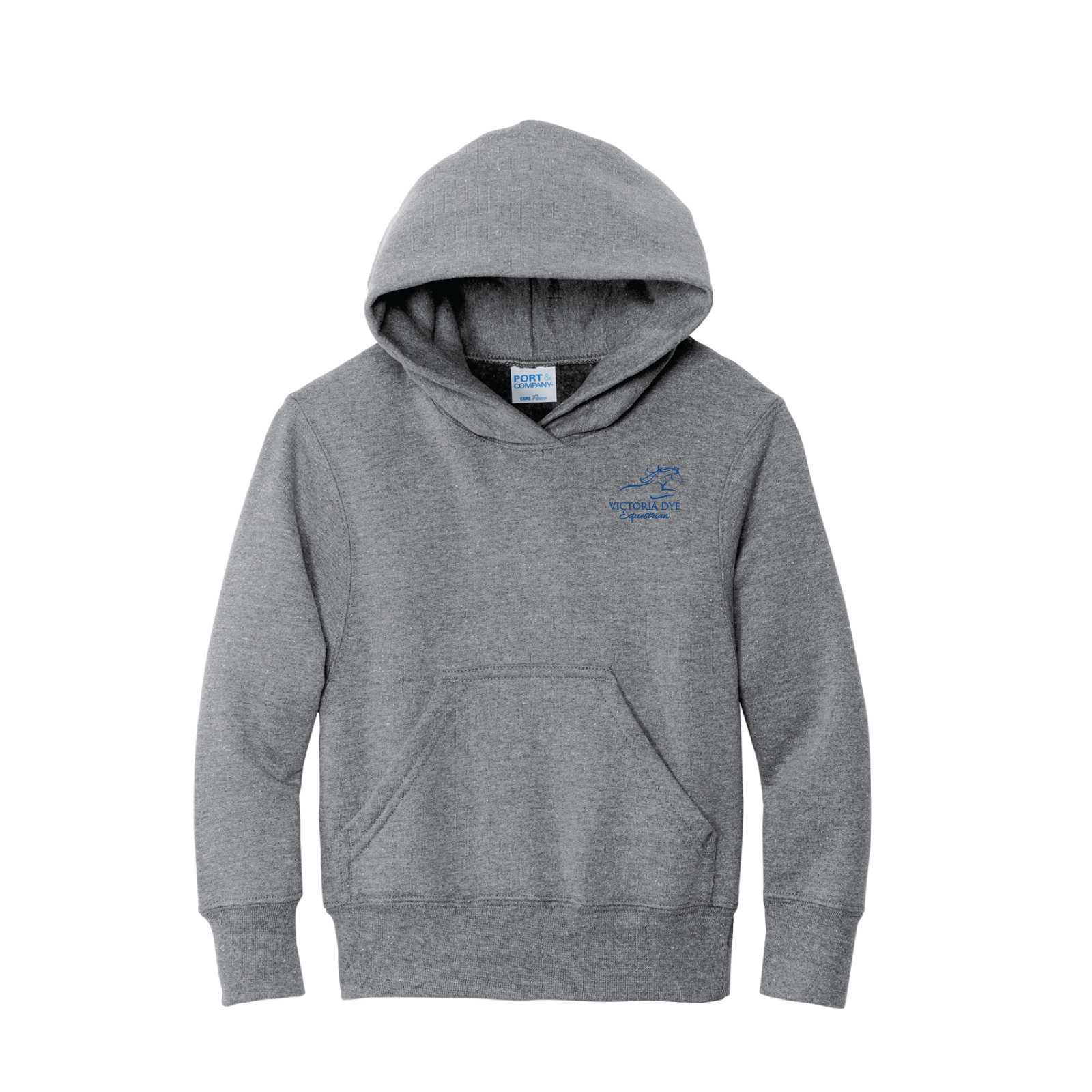 Victoria Dye Equestrian Youth Port & Co. Core Fleece Pullover Hoodie