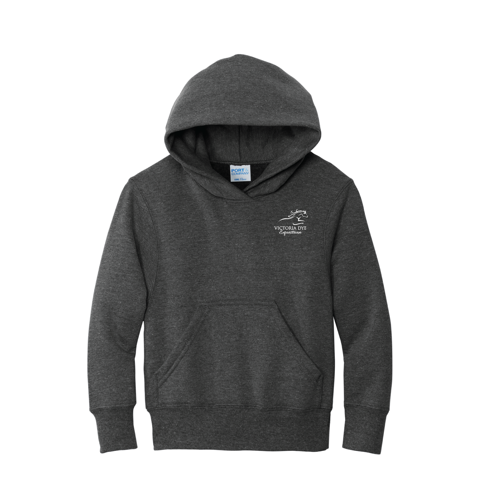 Victoria Dye Equestrian Youth Port & Co. Core Fleece Pullover Hoodie