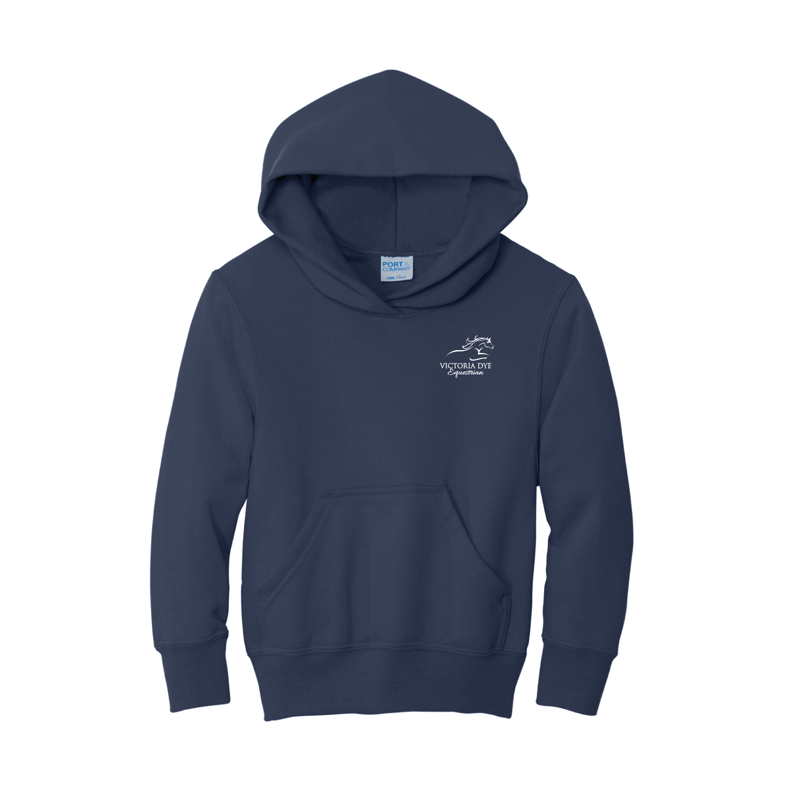 Victoria Dye Equestrian Youth Port & Co. Core Fleece Pullover Hoodie