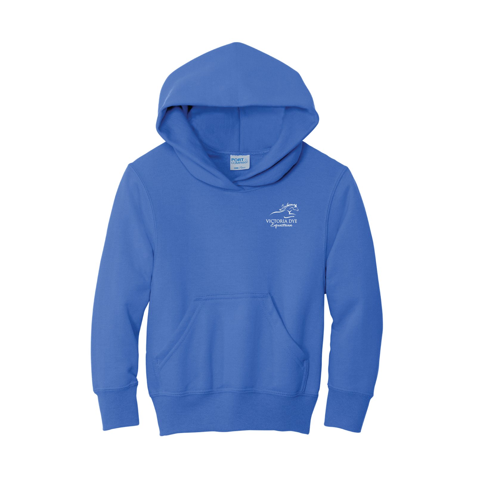 Victoria Dye Equestrian Youth Port & Co. Core Fleece Pullover Hoodie