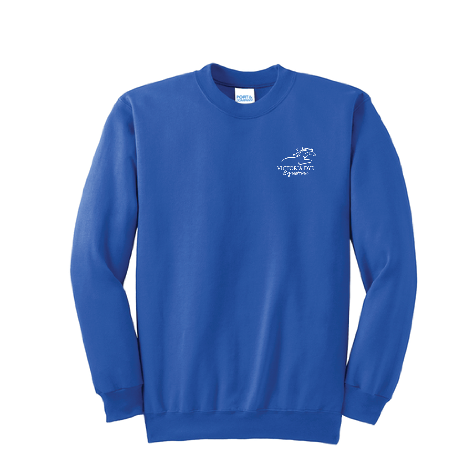 Victoria Dye Equestrian Unisex Port & Co. Essential Fleece Crewneck Sweatshirt