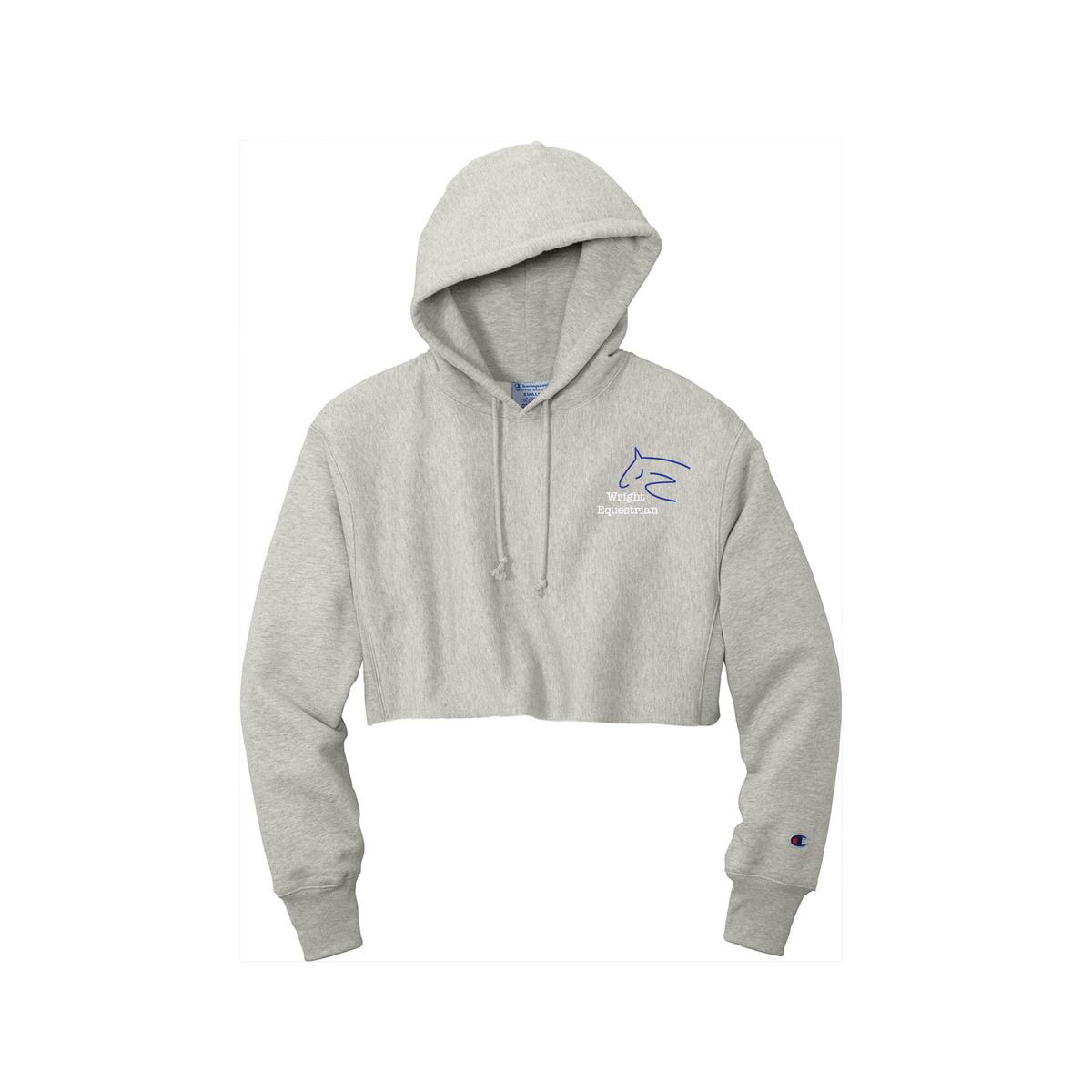 Wright Equestrian Women's Champion Reverse Weave Cropped Cut-Off Hoodie
