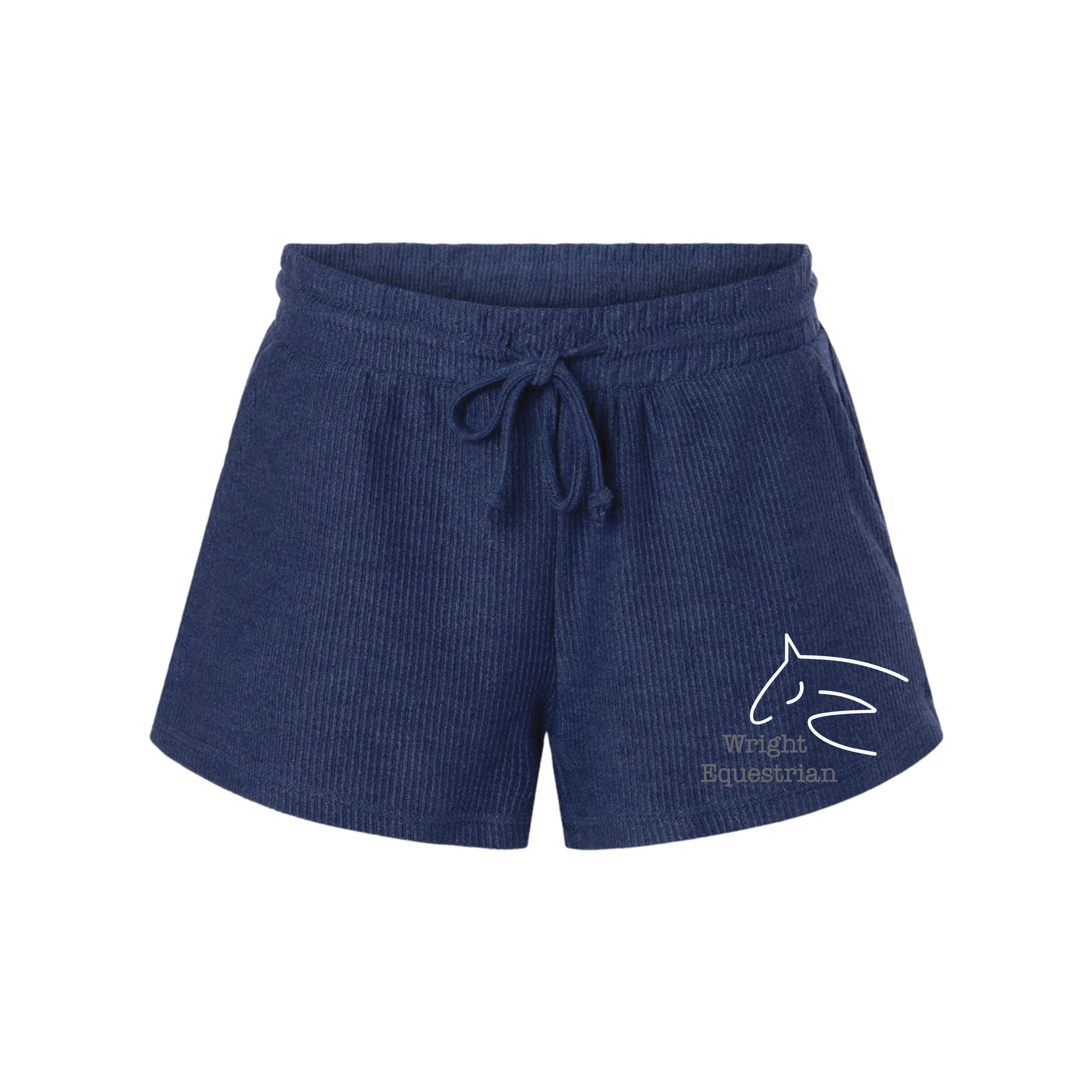Wright Equestrian Women's Boxercraft Rib Knit Corded Shorts