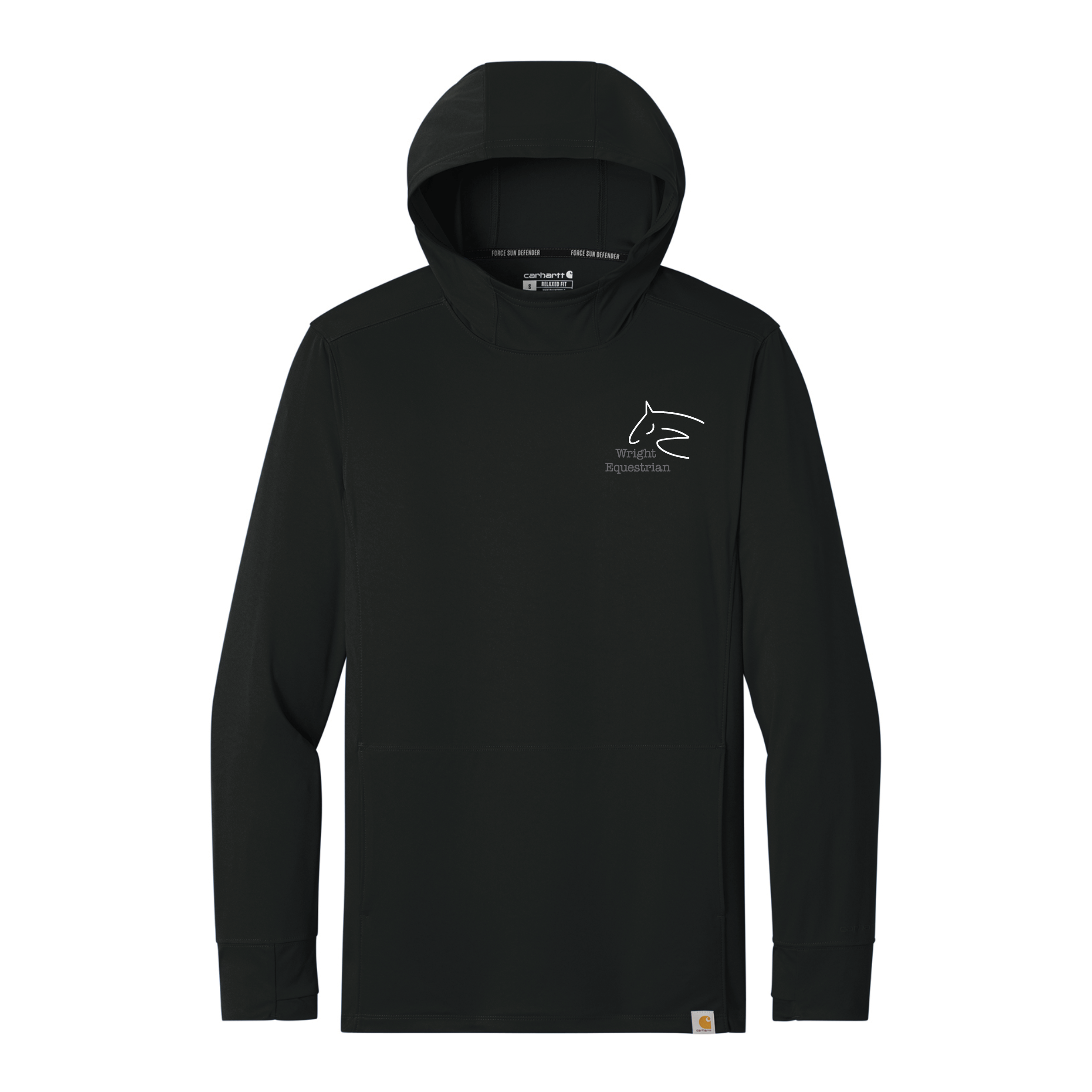 Wright Equestrian Men's Carhartt Force Sun Defender Long Sleeve Hooded T-Shirt
