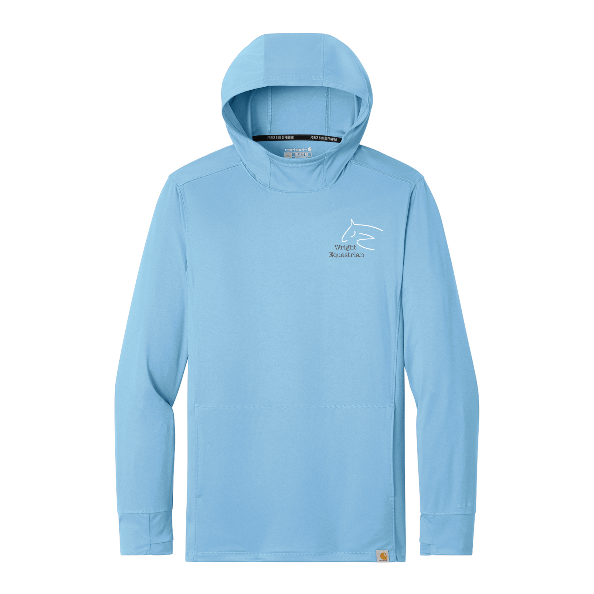 Wright Equestrian Men's Carhartt Force Sun Defender Long Sleeve Hooded T-Shirt