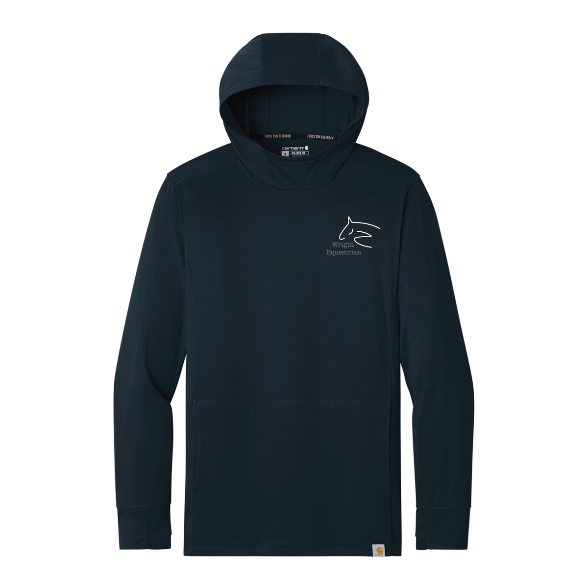 Wright Equestrian Men's Carhartt Force Sun Defender Long Sleeve Hooded T-Shirt