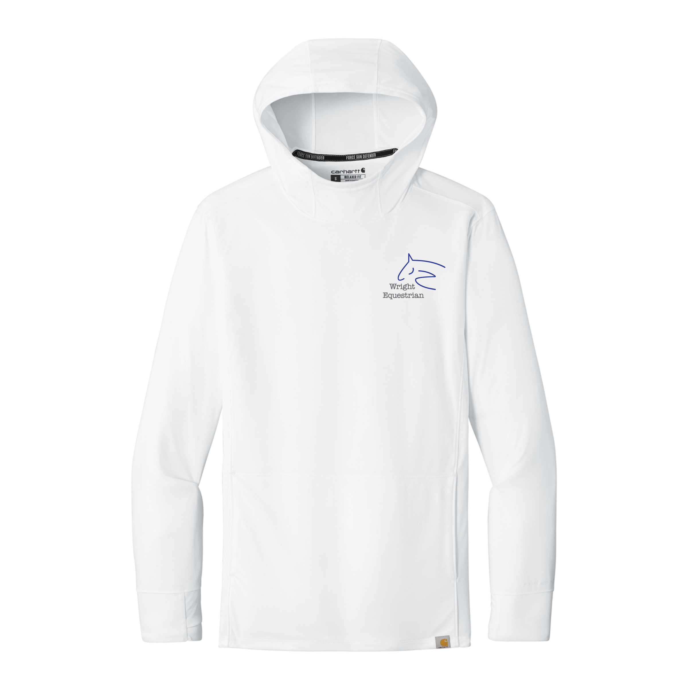 Wright Equestrian Men's Carhartt Force Sun Defender Long Sleeve Hooded T-Shirt