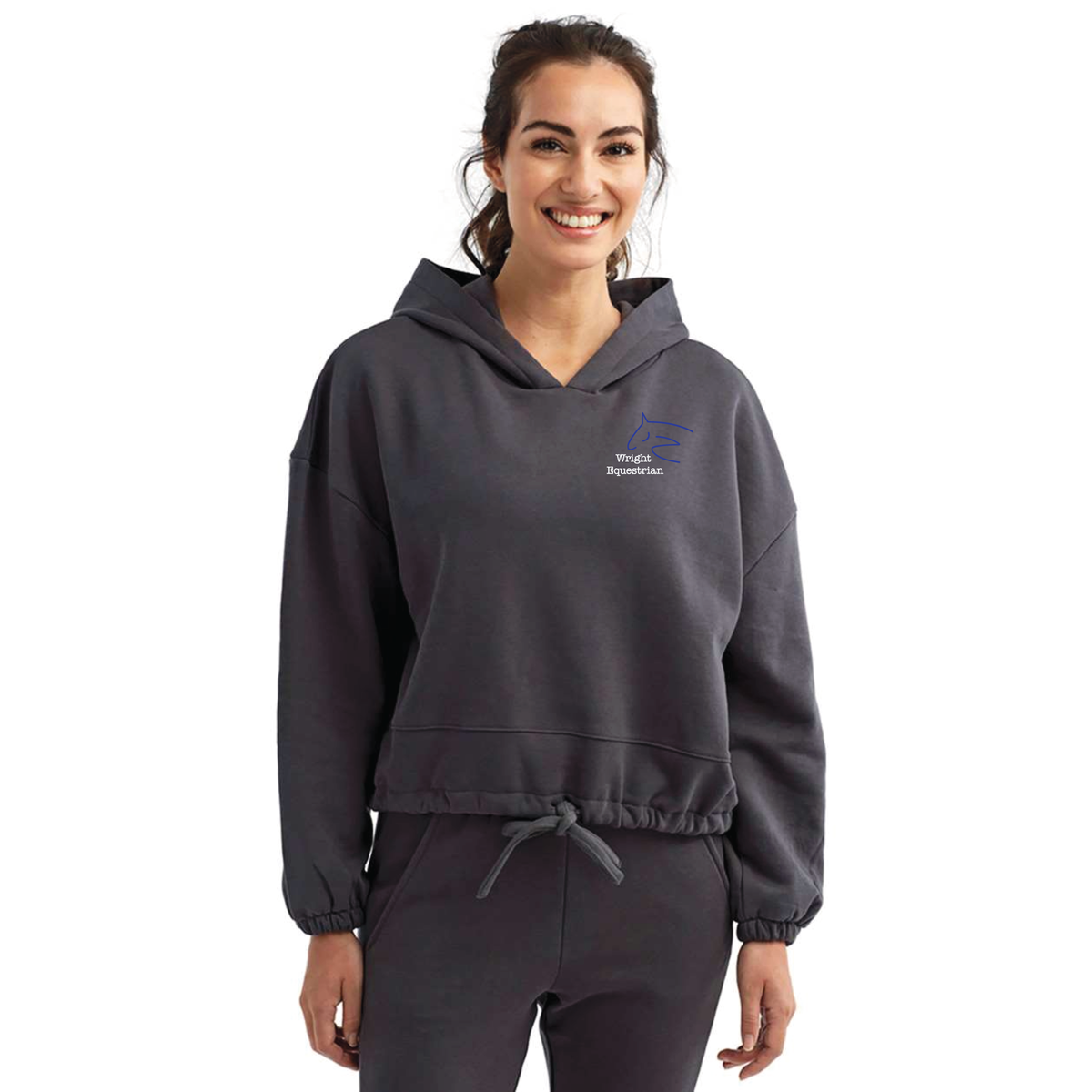 Wright Equestrian Women's TriDri Cropped Maria Hooded Sweatshirt