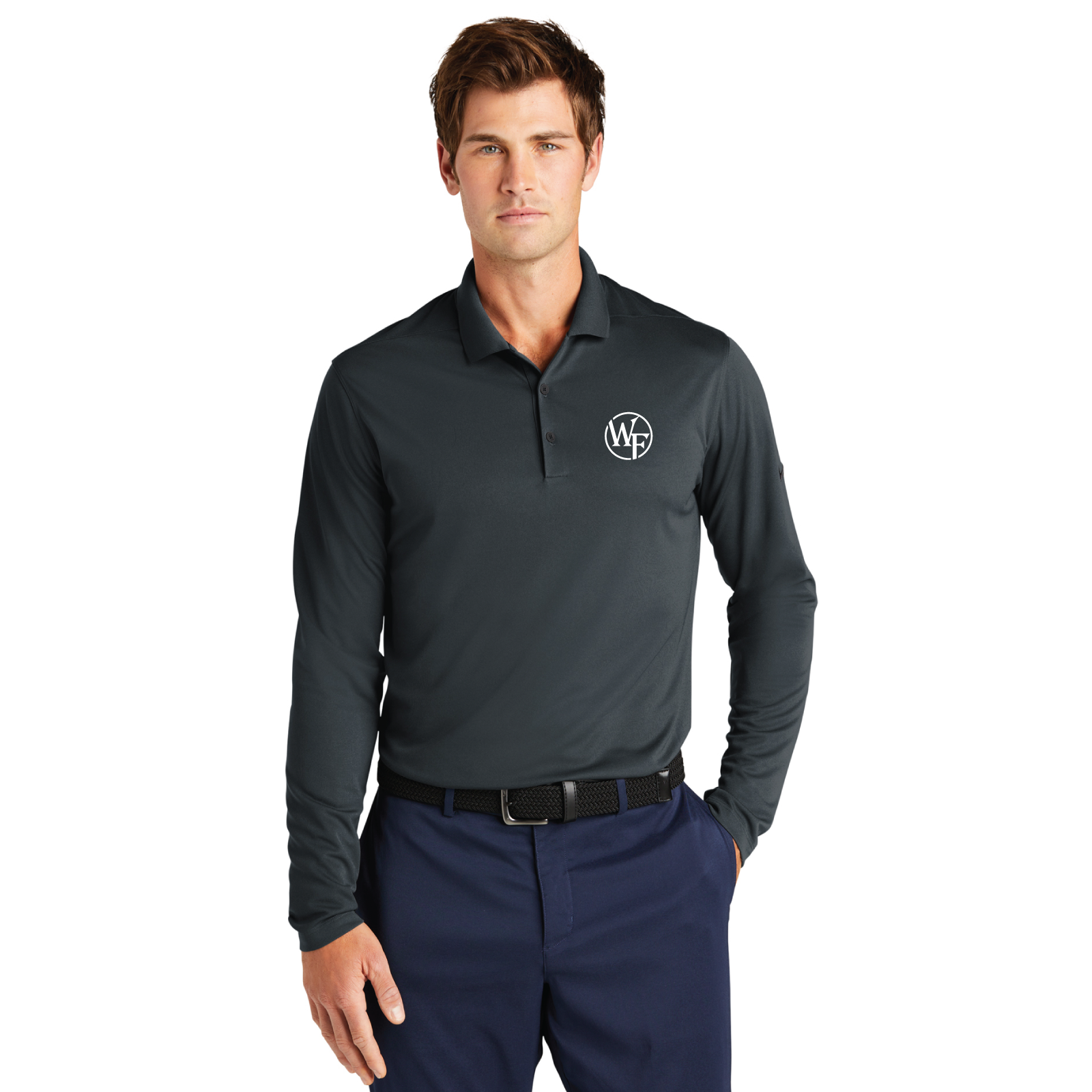 Windfall Farm Men's Nike Dri-FIT Micro Pique 2.0 Long Sleeve Polo