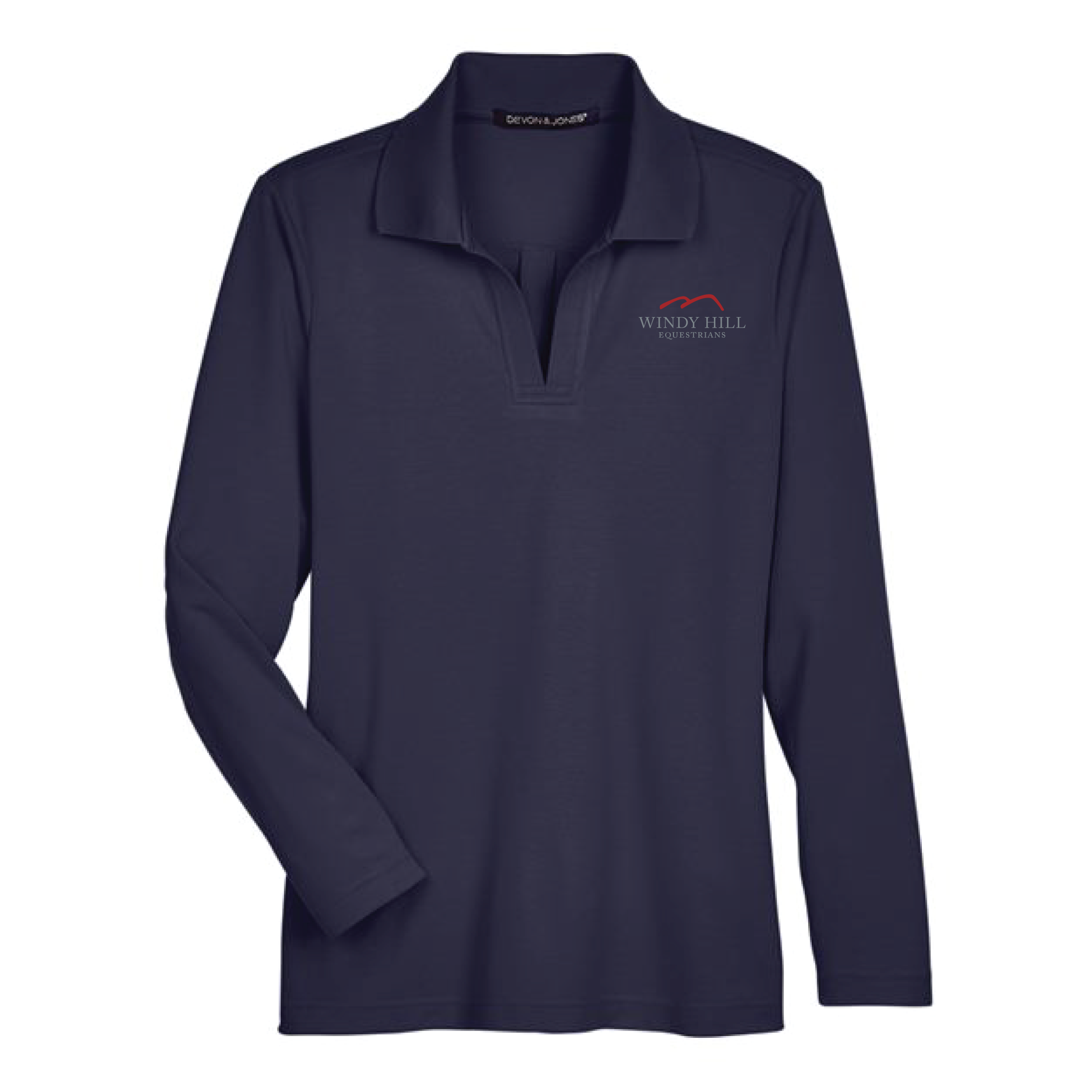 Windy Hill Equestrians Women's Devon & Jones Long Sleeve Performance Polo
