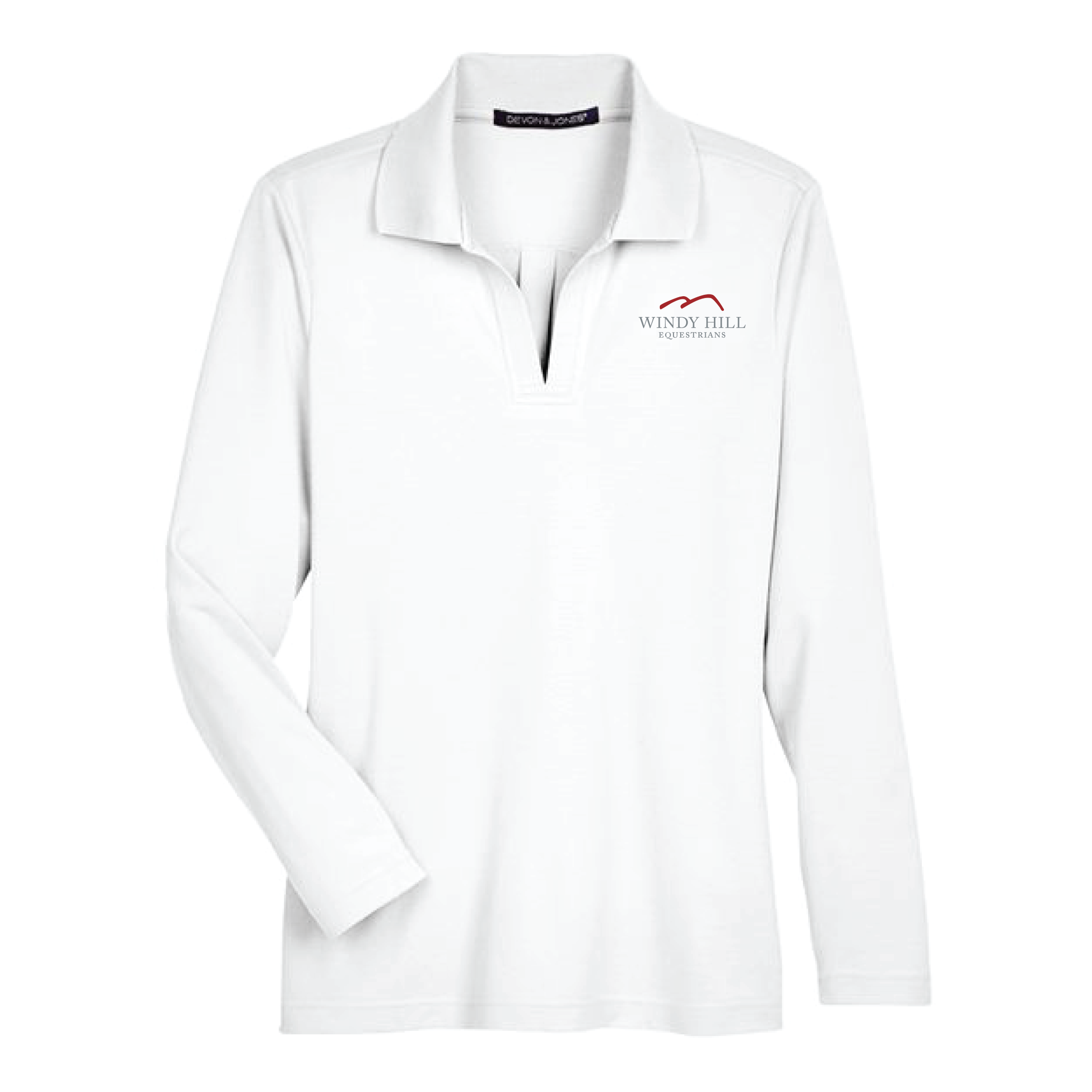 Windy Hill Equestrians Women's Devon & Jones Long Sleeve Performance Polo