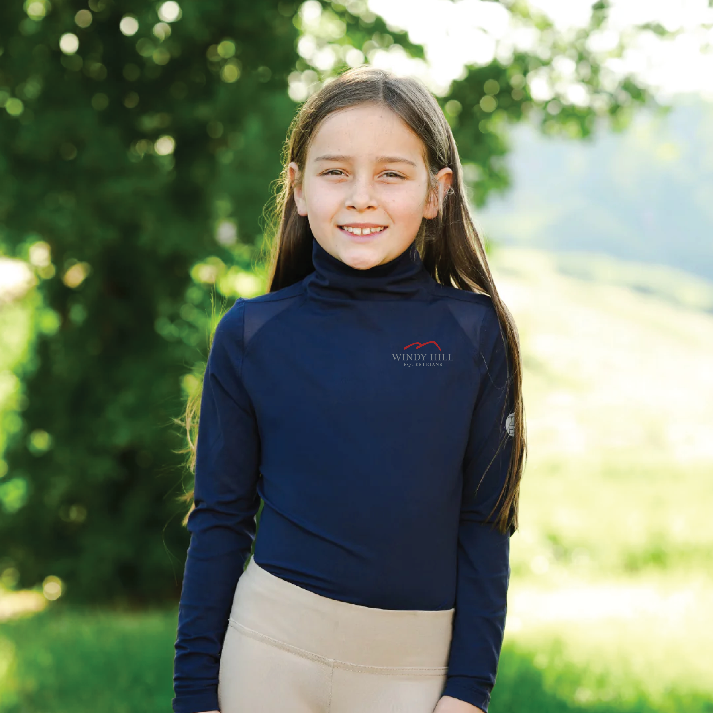 Windy Hill Equestrians MINI TKEQ 'Chloe' High Collar Technical Top
