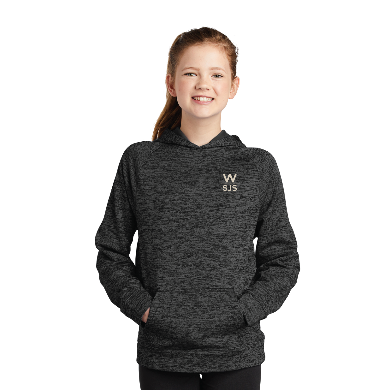 Westwood Youth Sport-Tek Heather Pullover Hooded Sweatshirt
