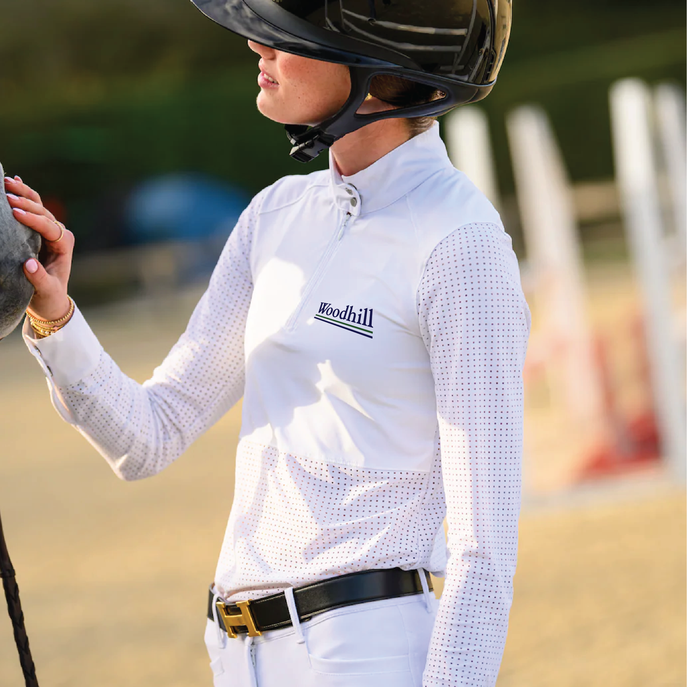 Woodhill Farm Women's Euphoric Equestrian Kloud Long Sleeve Competition Top