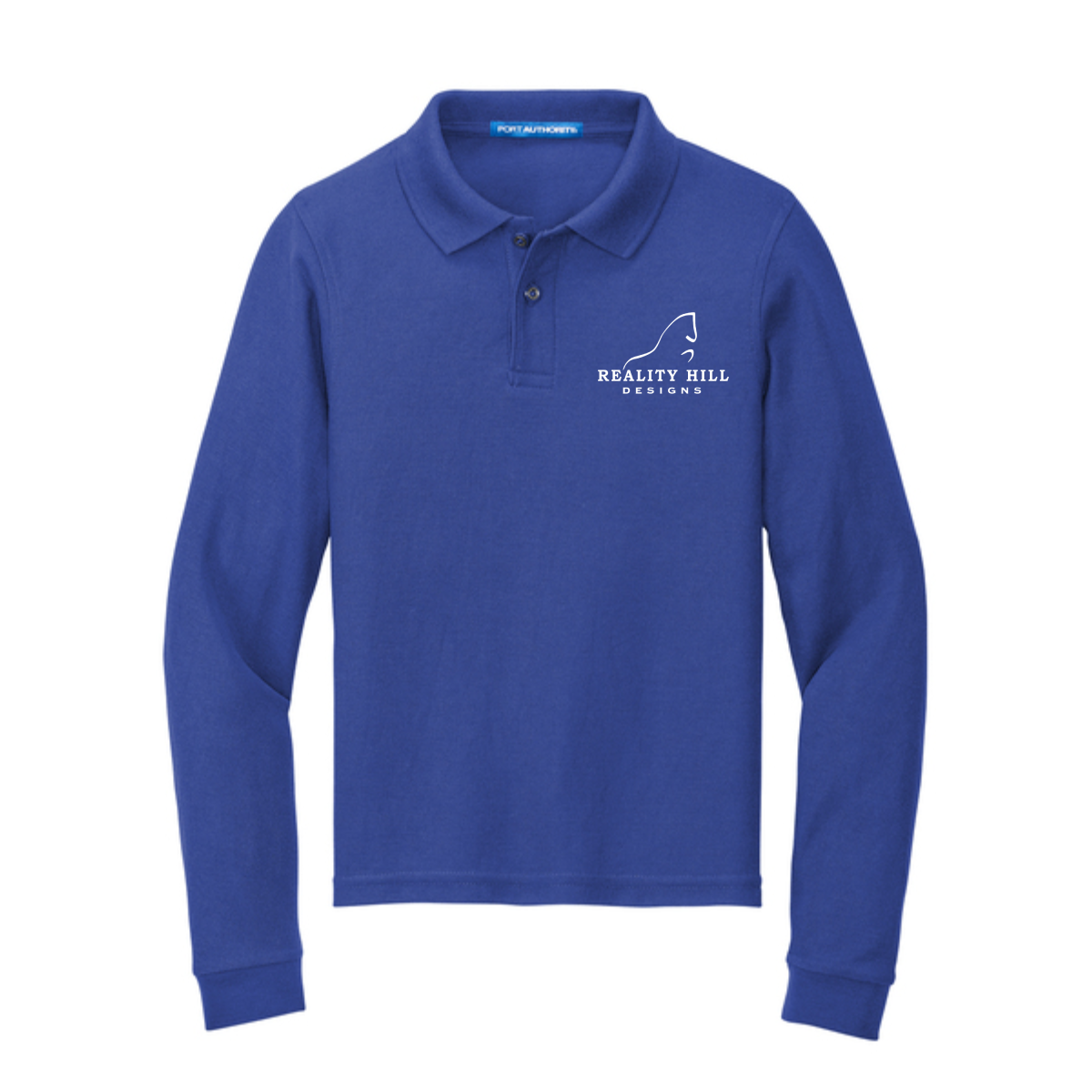 Youth Port Authority Long Sleeve Silk Touch Polo