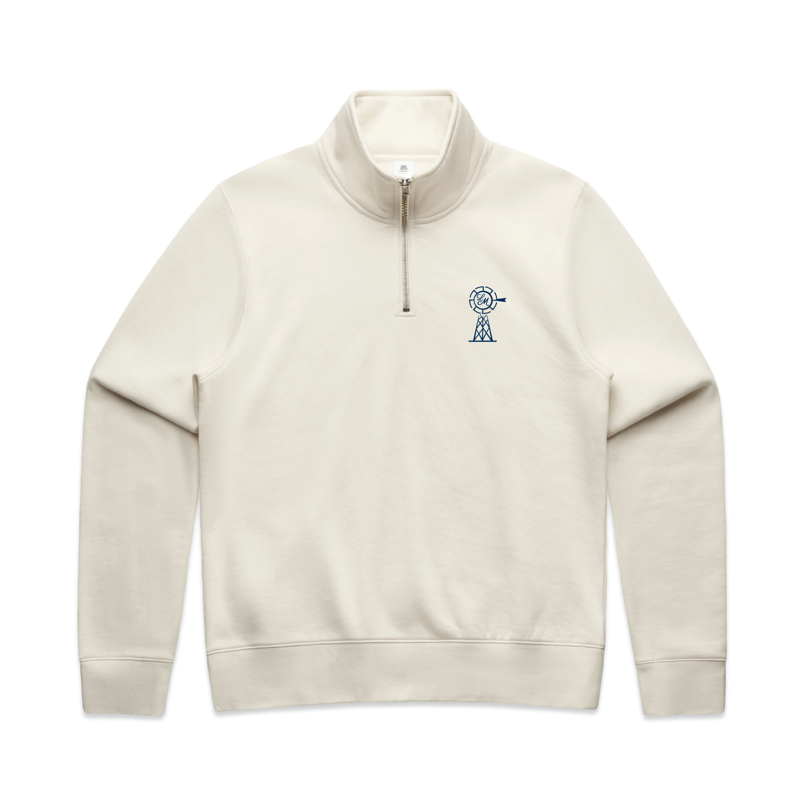 Women's AS Colour Stencil Half Zip Crew