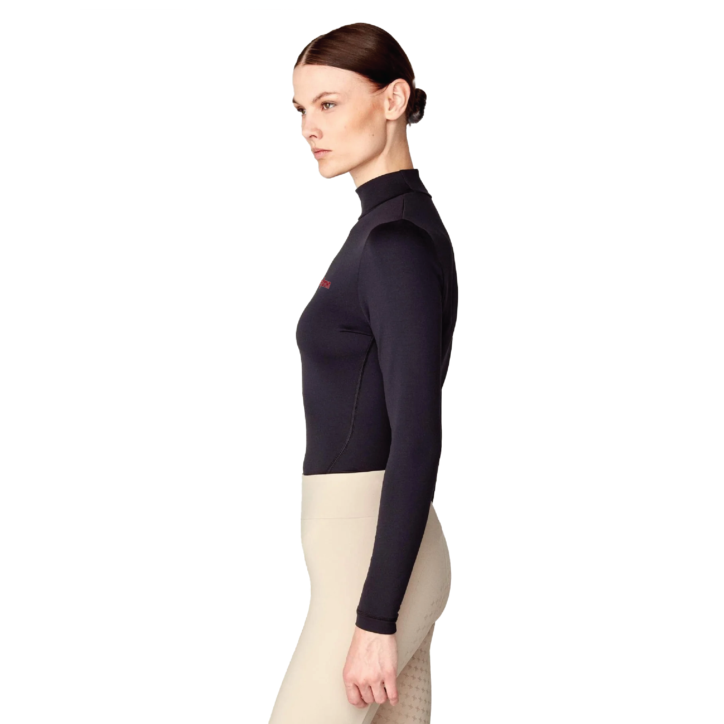 Harley Brown Equestrian Women's Yagya WoolTech Long Sleeve Turtleneck Base Layer