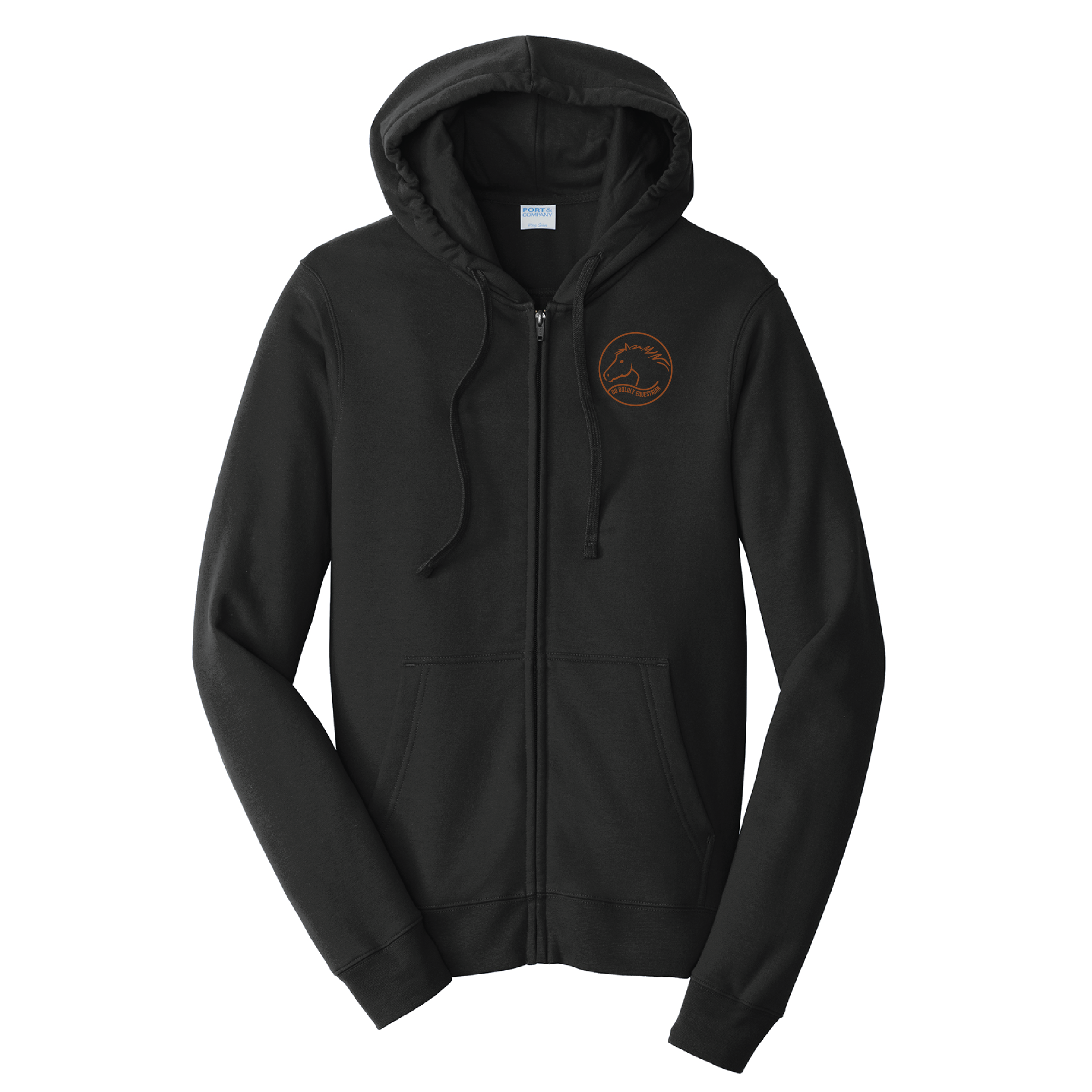 Go Boldly Port & Company Fan Favorite Fleece Full-Zip Hooded Sweatshirt