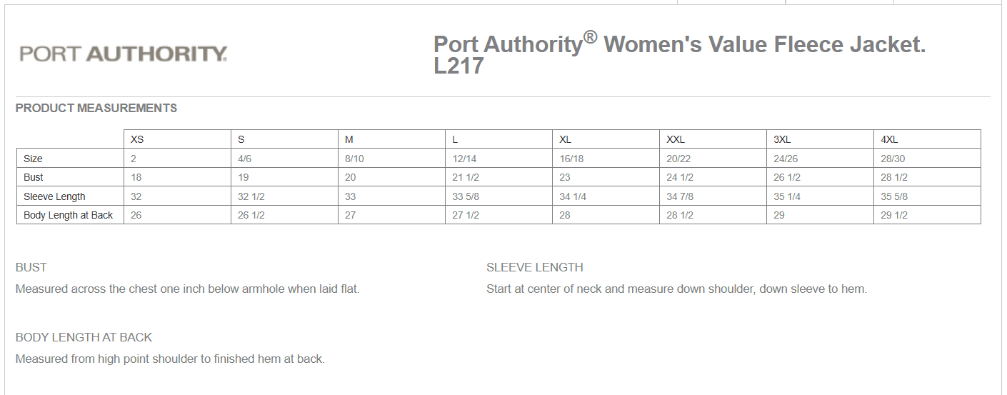 Go Boldy Women's Port Authority Value Fleece Jacket
